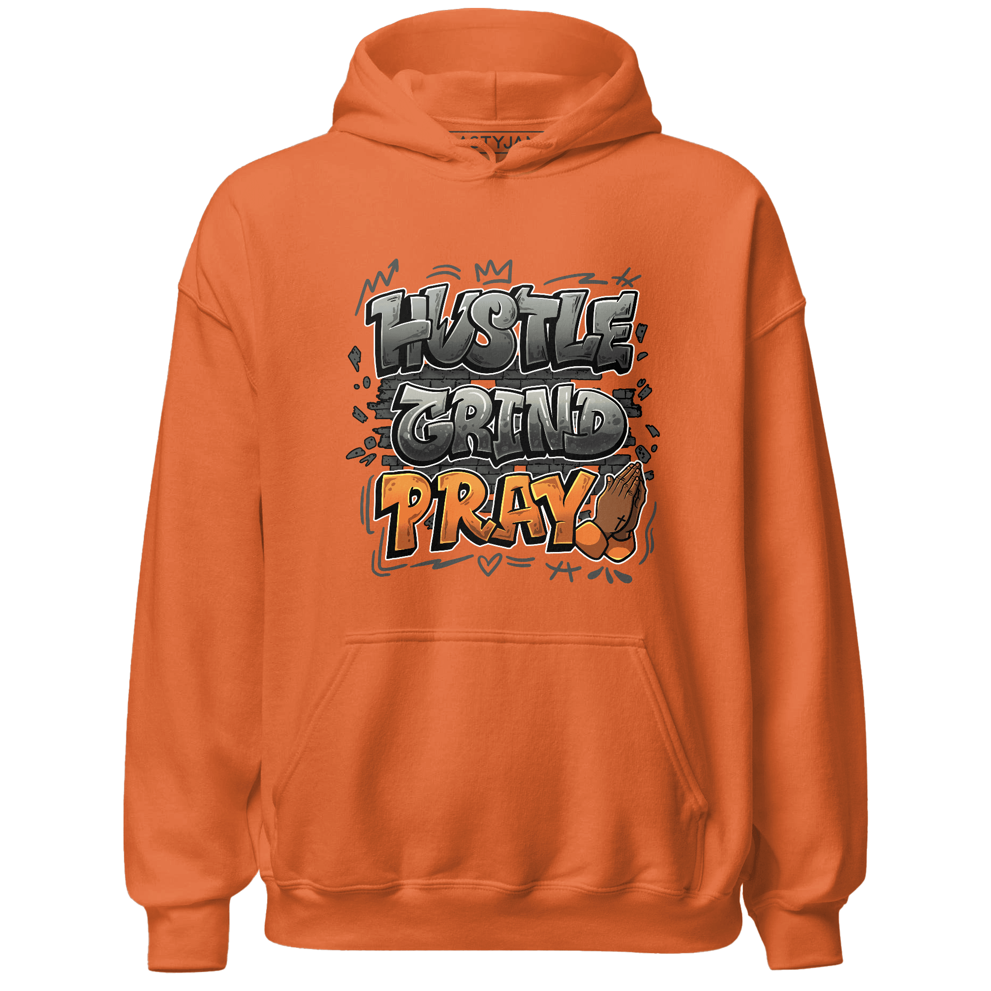 Fear Pack 3s Hoodie Match Hustle Grind Pray - NastyJamz