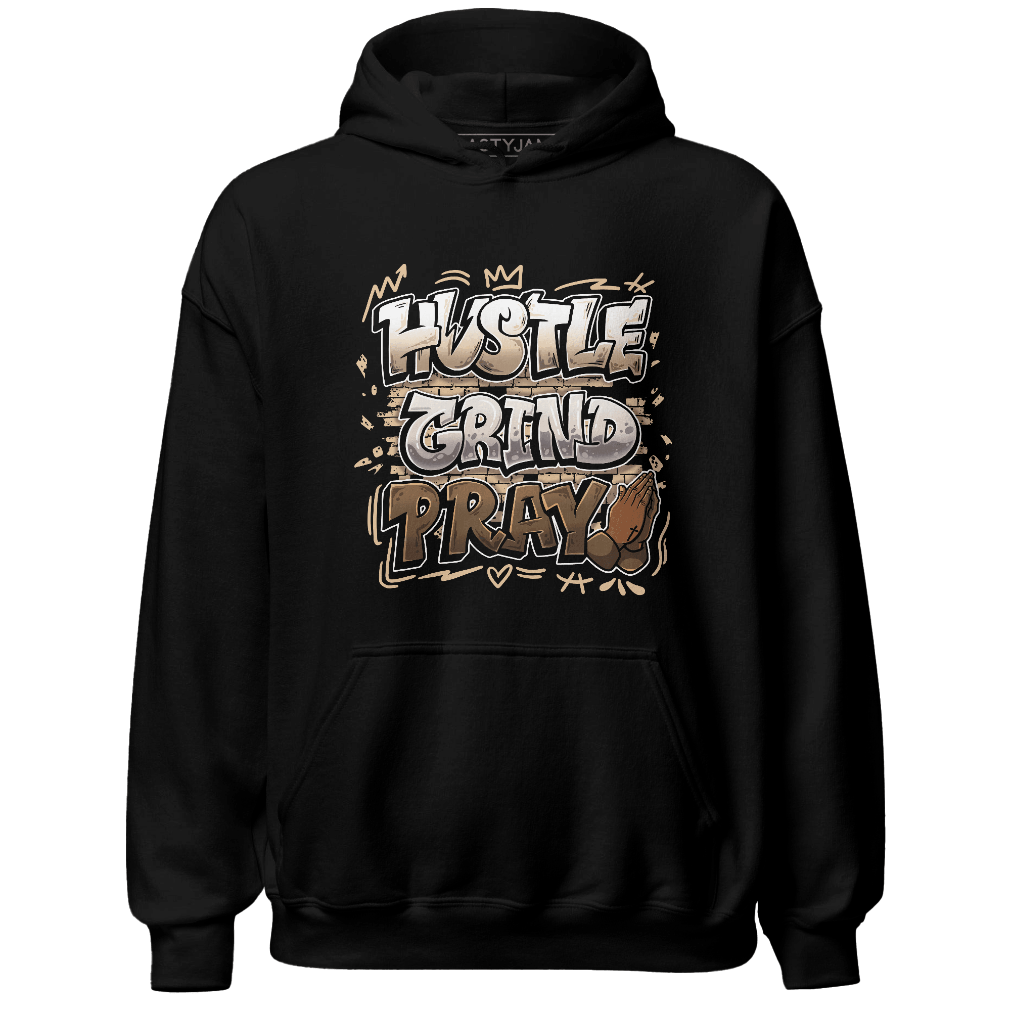 Palomino 3s Hoodie Match Hustle Grind Pray - NastyJamz