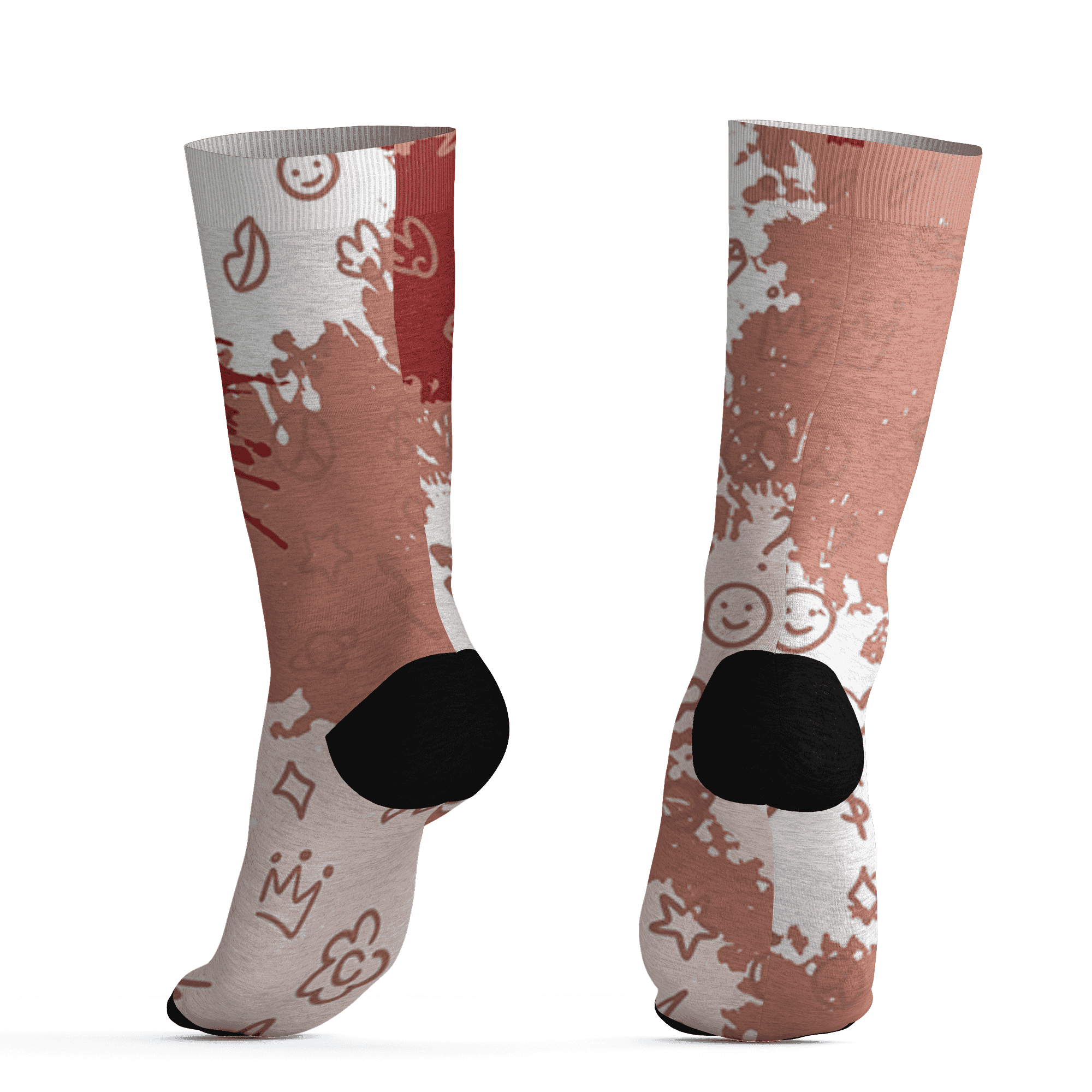 Dune Red 13s Socks Match Hustle Grind Pray 3D All-Over Print - NastyJamz