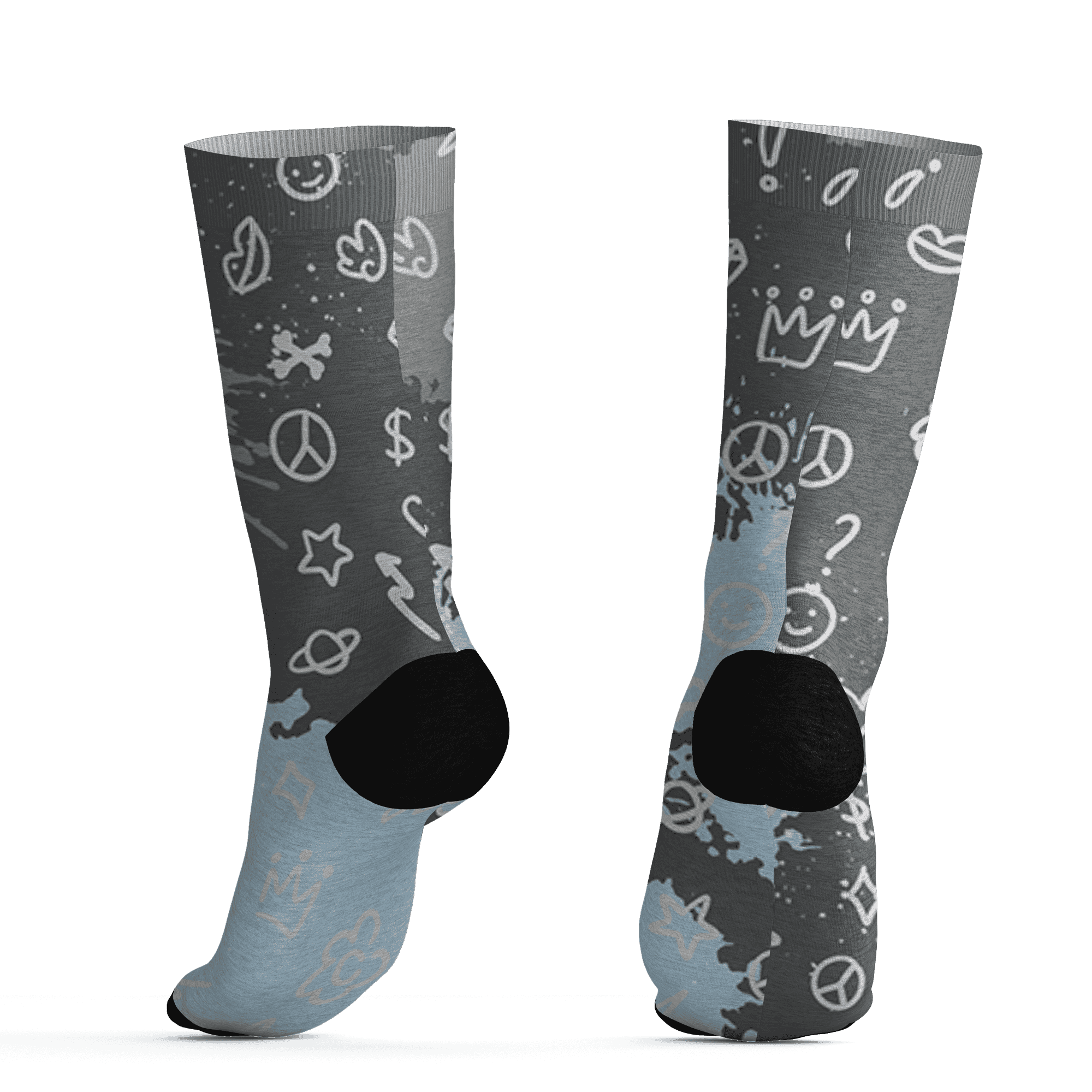Paris Olympicsss 4s Socks Match Hustle Grind Pray 3D All-Over Print - NastyJamz