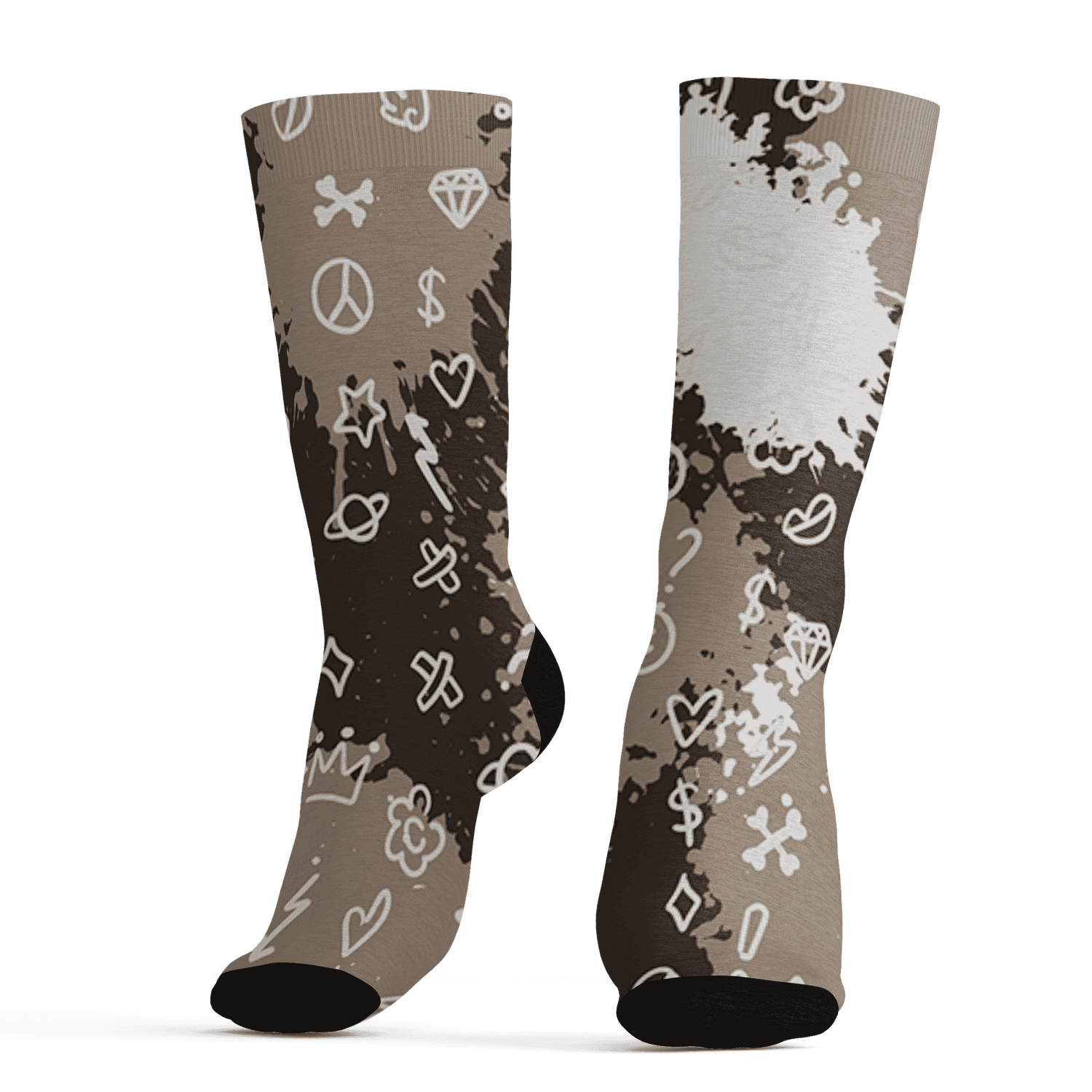 Dunk Low Baroque Brown Socks Match Hustle Grind Pray 3D All-Over Print - NastyJamz