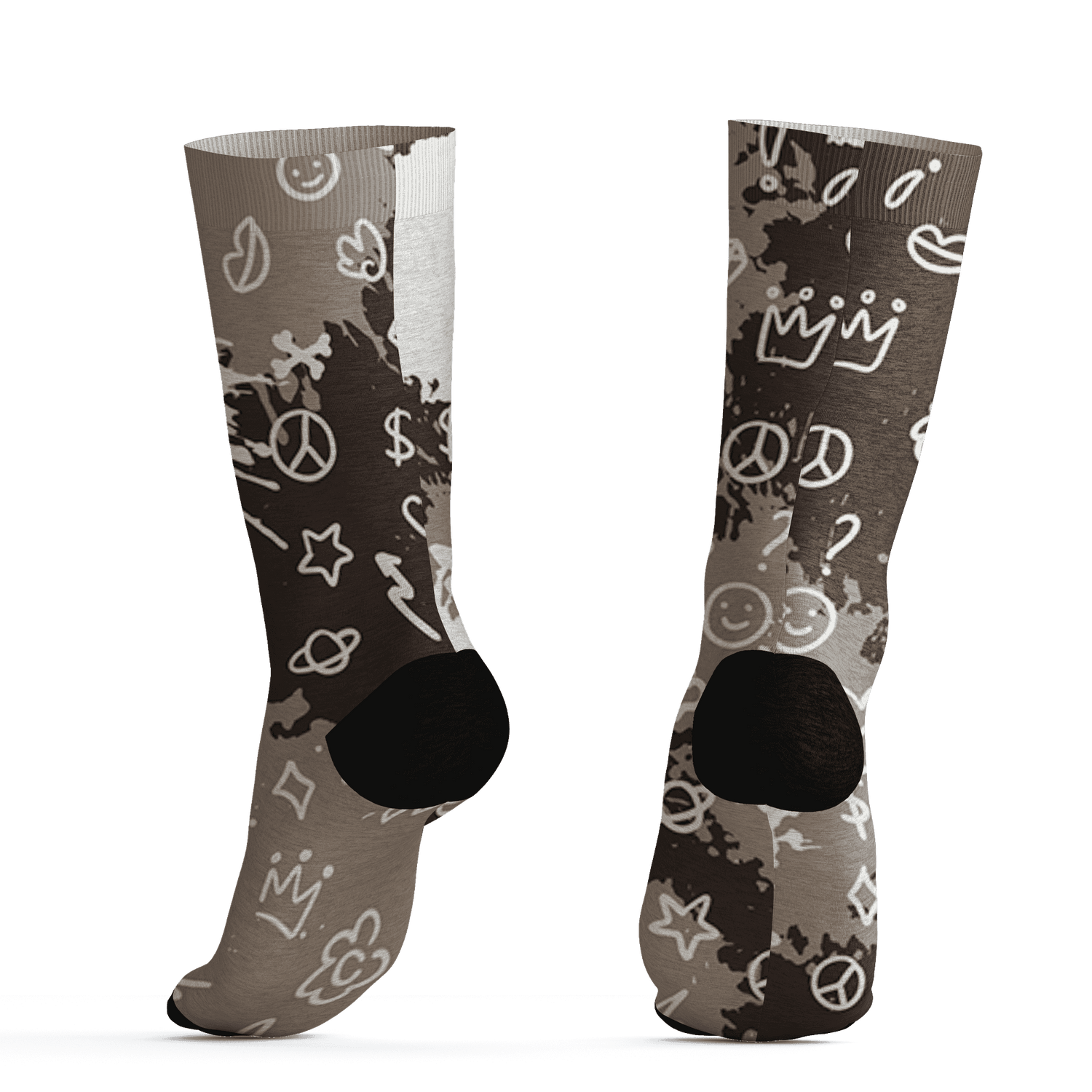 Dunk Low Baroque Brown Socks Match Hustle Grind Pray 3D All-Over Print - NastyJamz