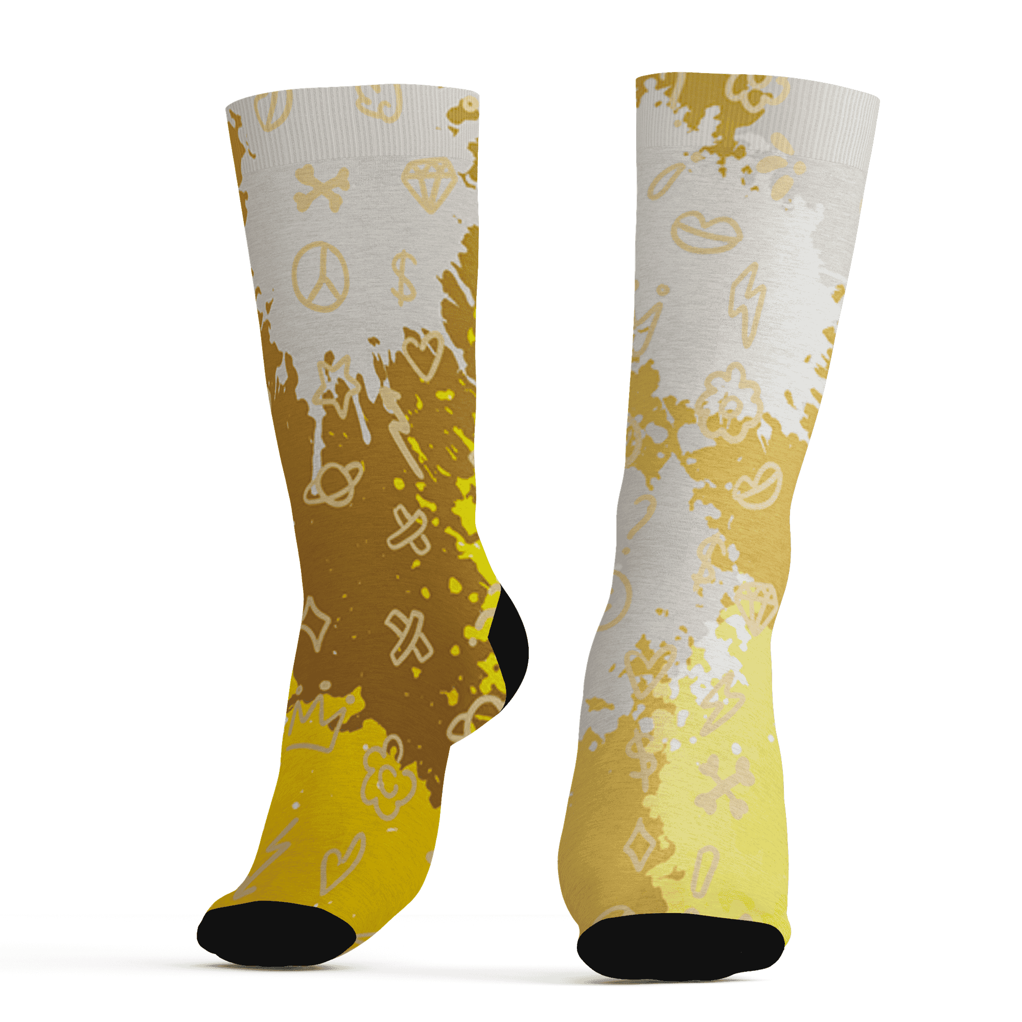 Sail 4s Socks Match Hustle Grind Pray 3D All-Over Print - NastyJamz