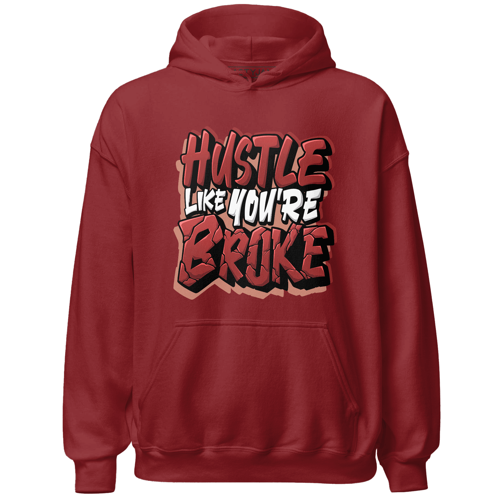 Dune Red 13s Hoodie Match Hustle Like Broke - NastyJamz