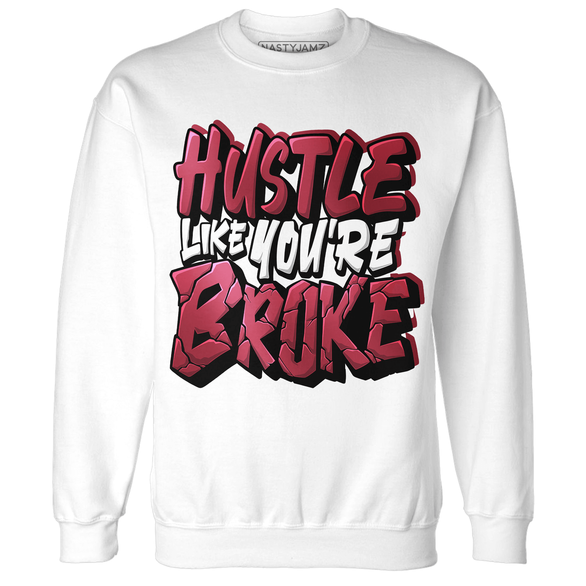 High 85 Metallic Burgundy 1s Sweatshirt Match Hustle Like Broke - NastyJamz