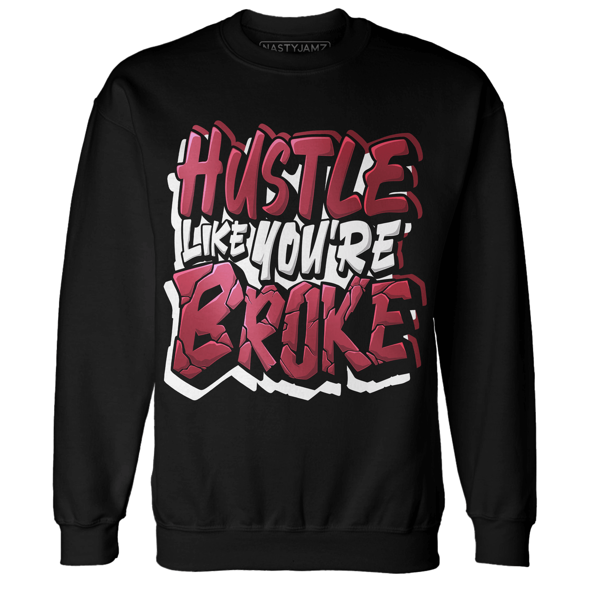 High 85 Metallic Burgundy 1s Sweatshirt Match Hustle Like Broke - NastyJamz