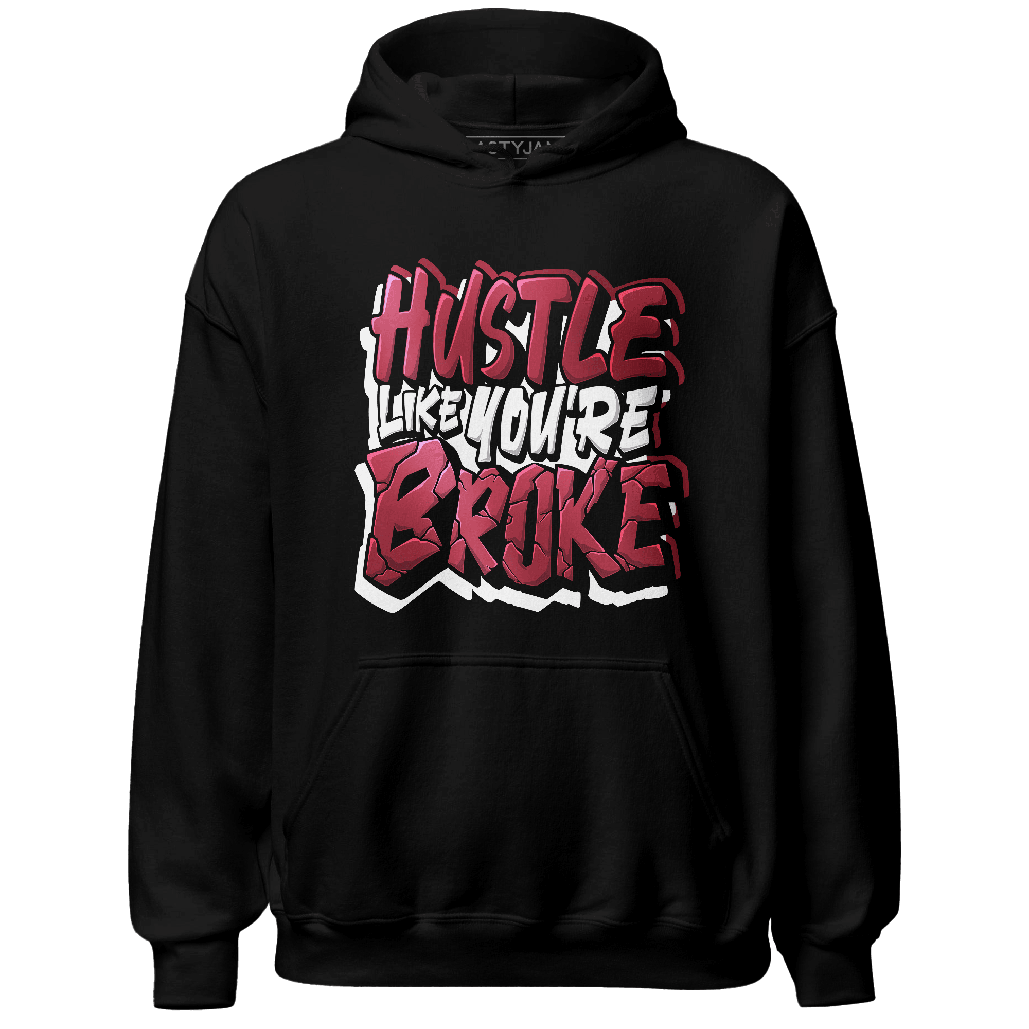 High 85 Metallic Burgundy 1s Hoodie Match Hustle Like Broke - NastyJamz