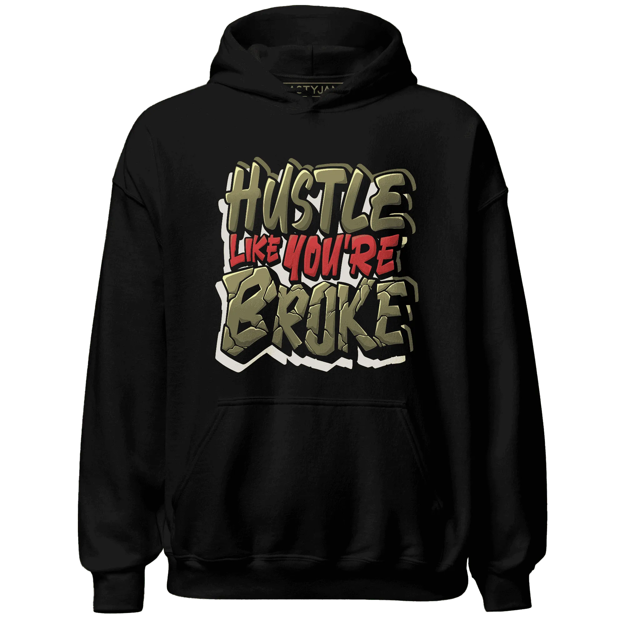 NastyJamz-Medium-Olive-1s-Hoodie-Match-Hustle-Like-Broke