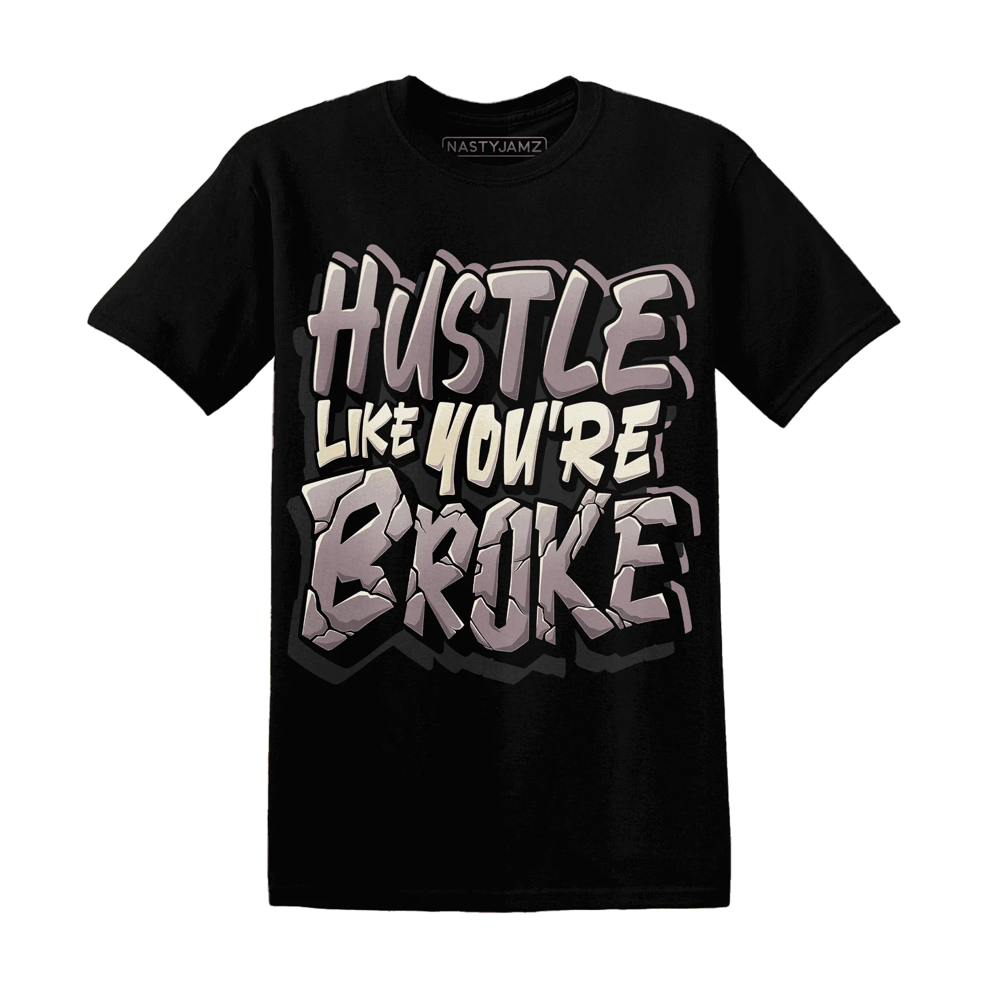 NastyJamz-Black-Violet-Ore-3s-T-Shirt-Match-Hustle-Like-Broke