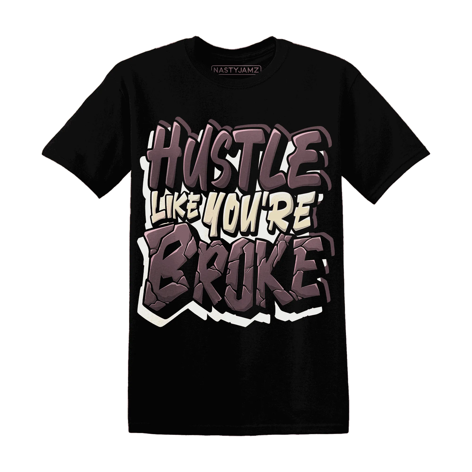 NastyJamz-Burgundy-Crush-3s-T-Shirt-Match-Hustle-Like-Broke