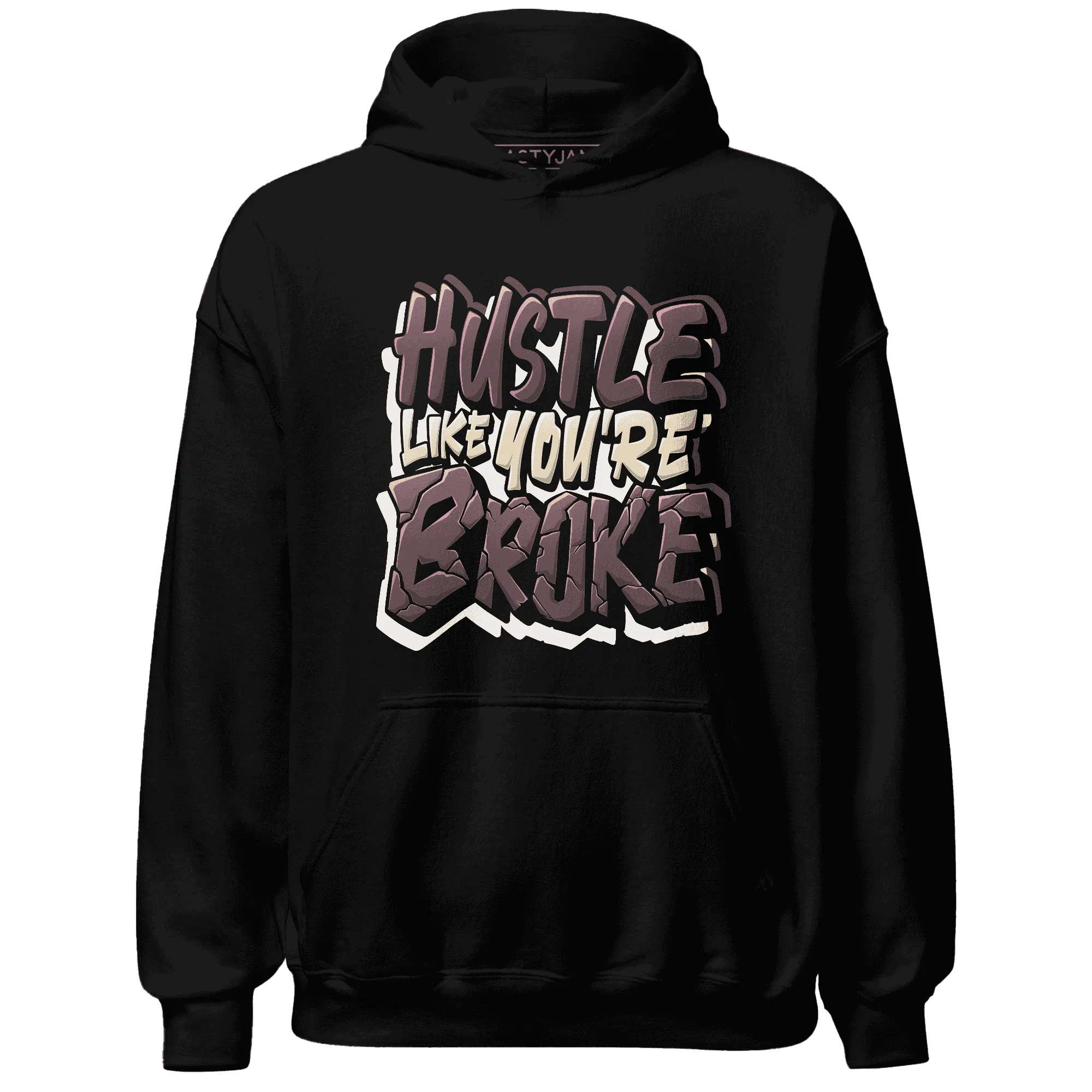 NastyJamz-Burgundy-Crush-3s-Hoodie-Match-Hustle-Like-Broke