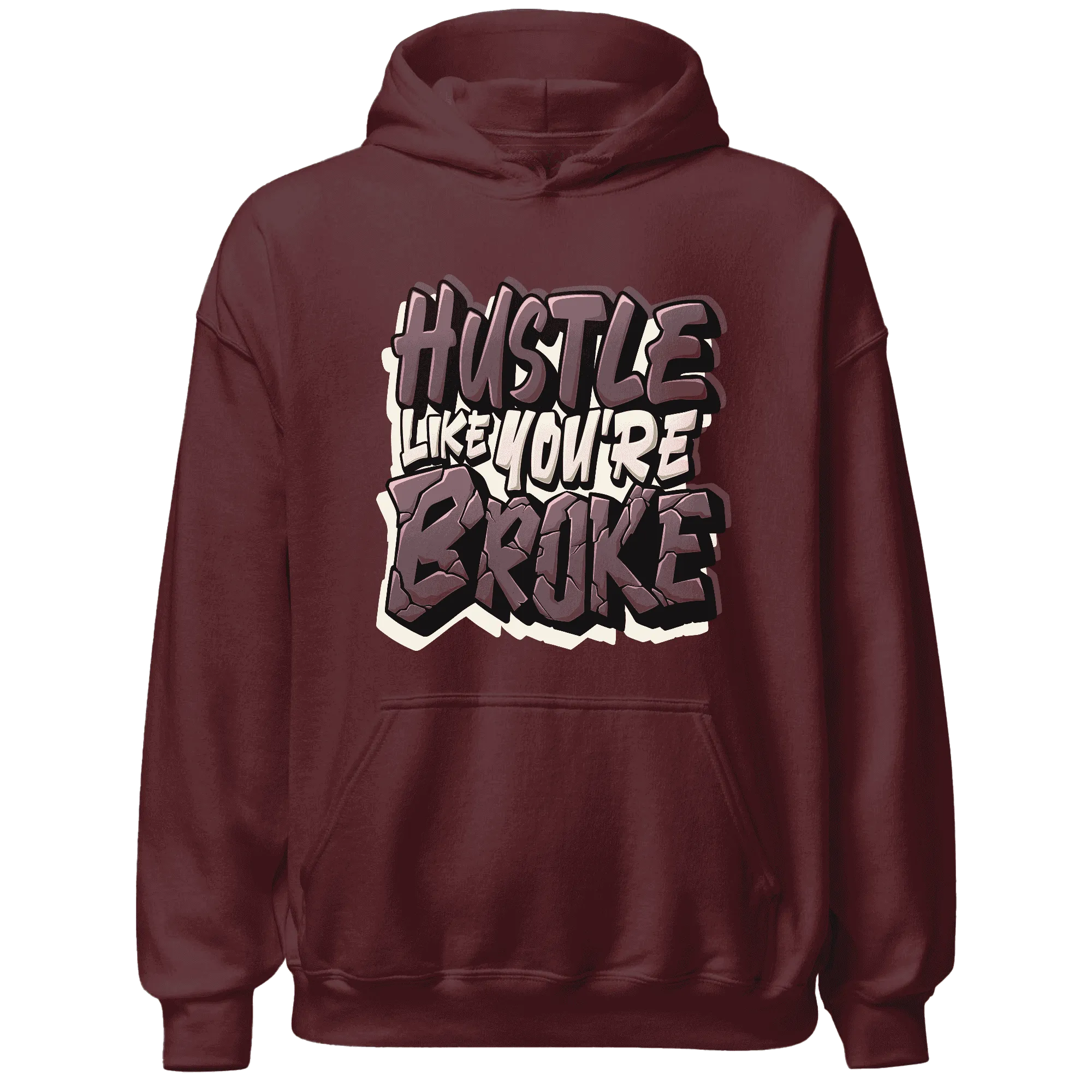 NastyJamz-Burgundy-Crush-3s-Hoodie-Match-Hustle-Like-Broke