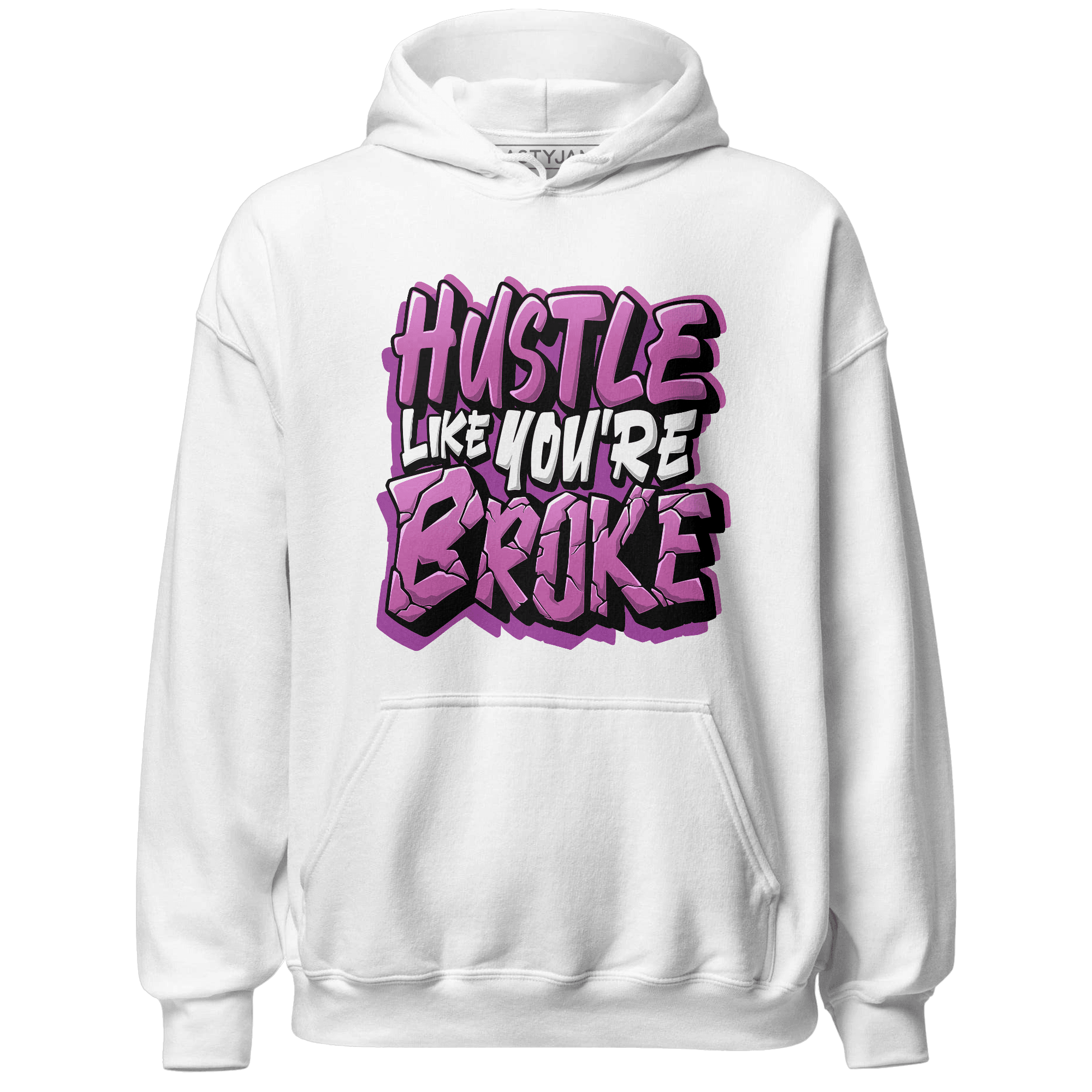 GS Hyper Violet 4s Hoodie Match Hustle Like Broke - NastyJamz