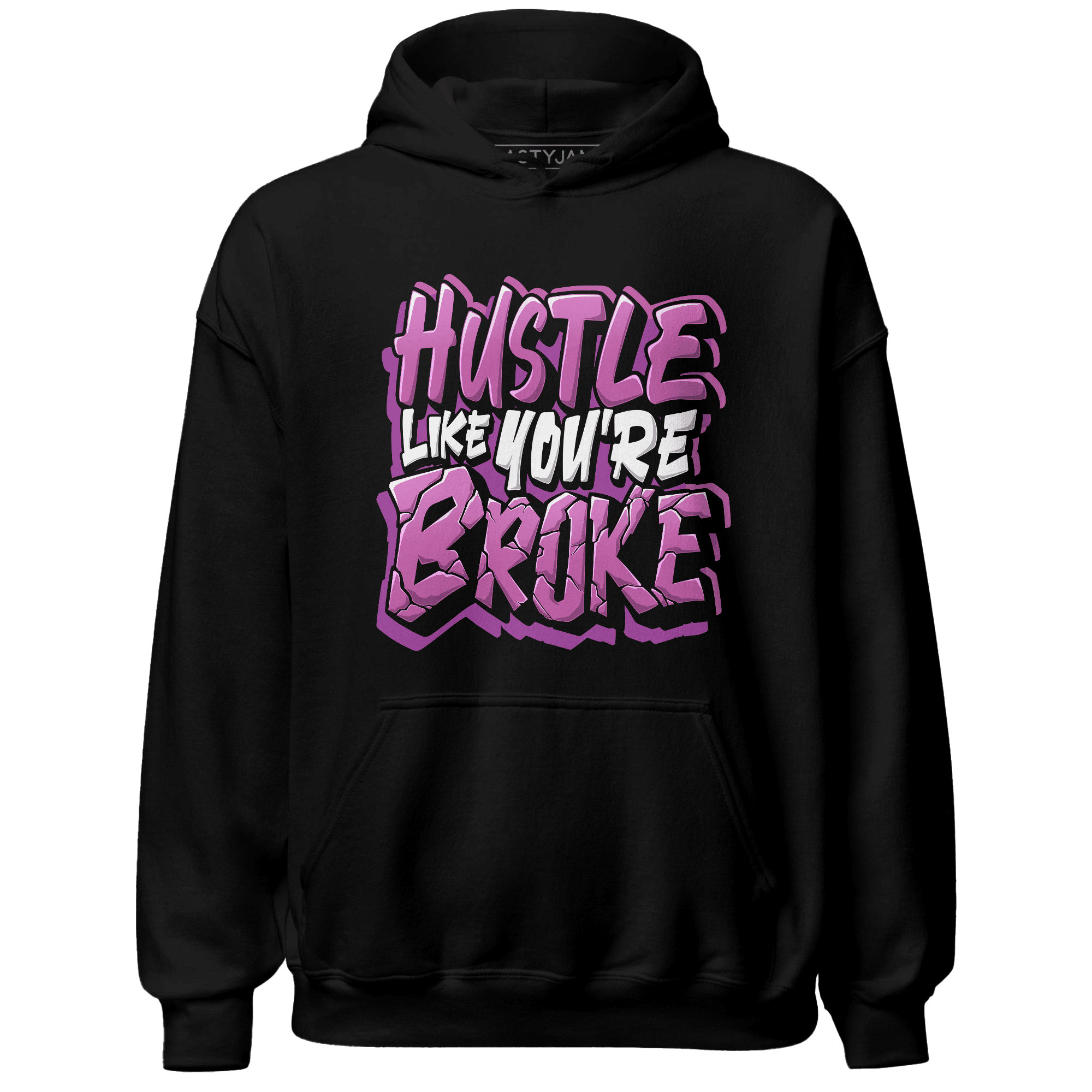 GS Hyper Violet 4s Hoodie Match Hustle Like Broke - NastyJamz