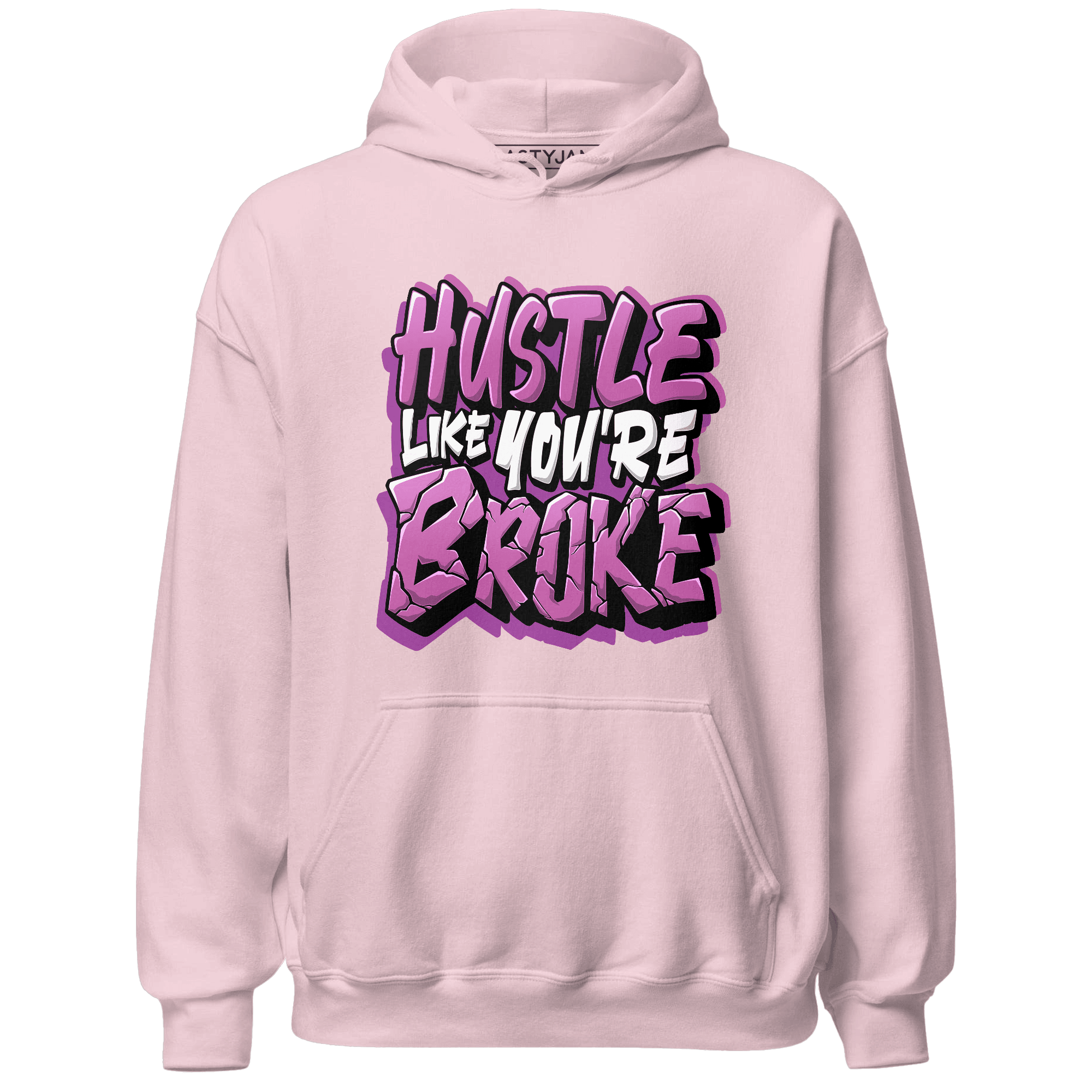 GS Hyper Violet 4s Hoodie Match Hustle Like Broke - NastyJamz