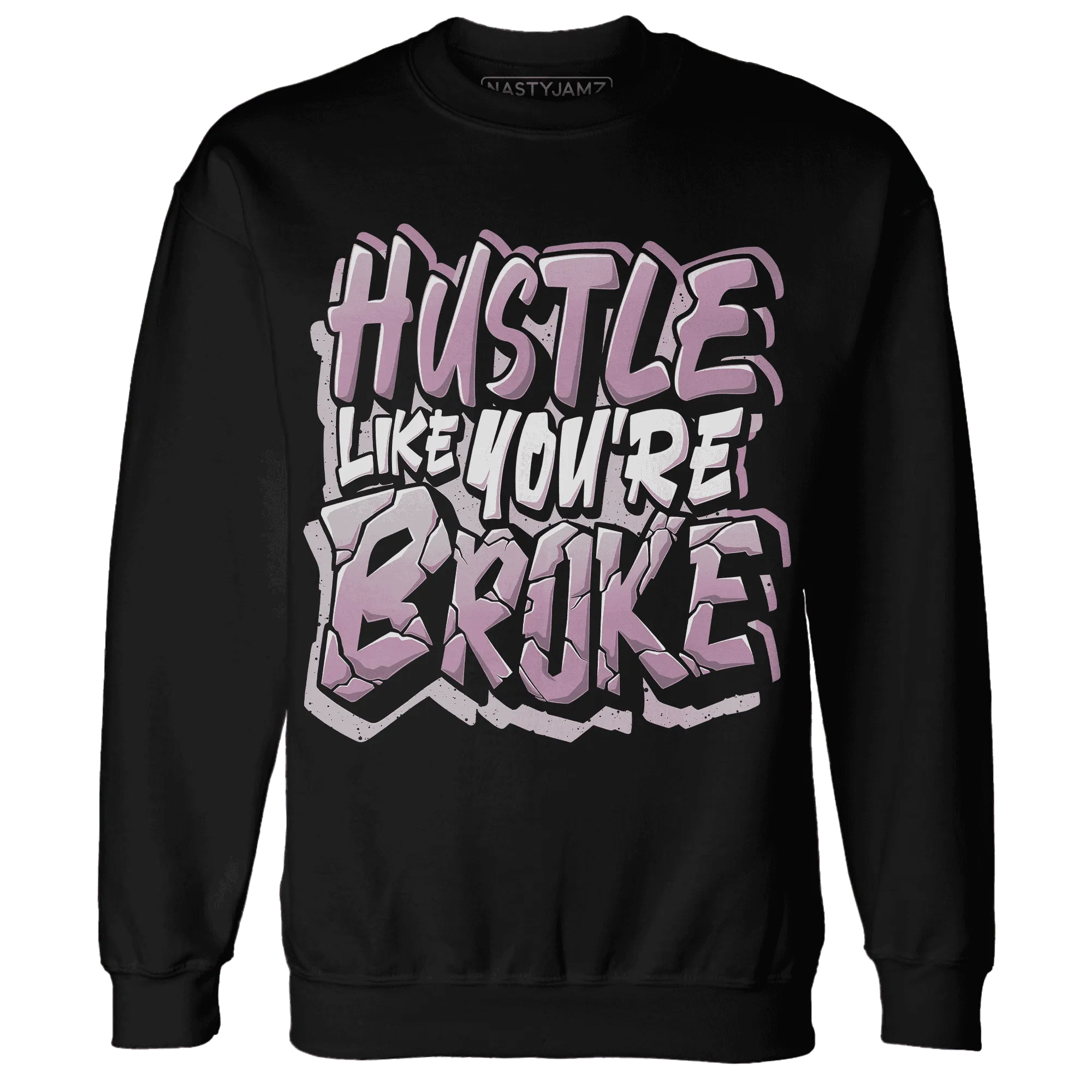 Orchid-Neutral-Grey-Black-White-4s-NastyJamz-Sweatshirt-Match-Hustle-Like-Broke