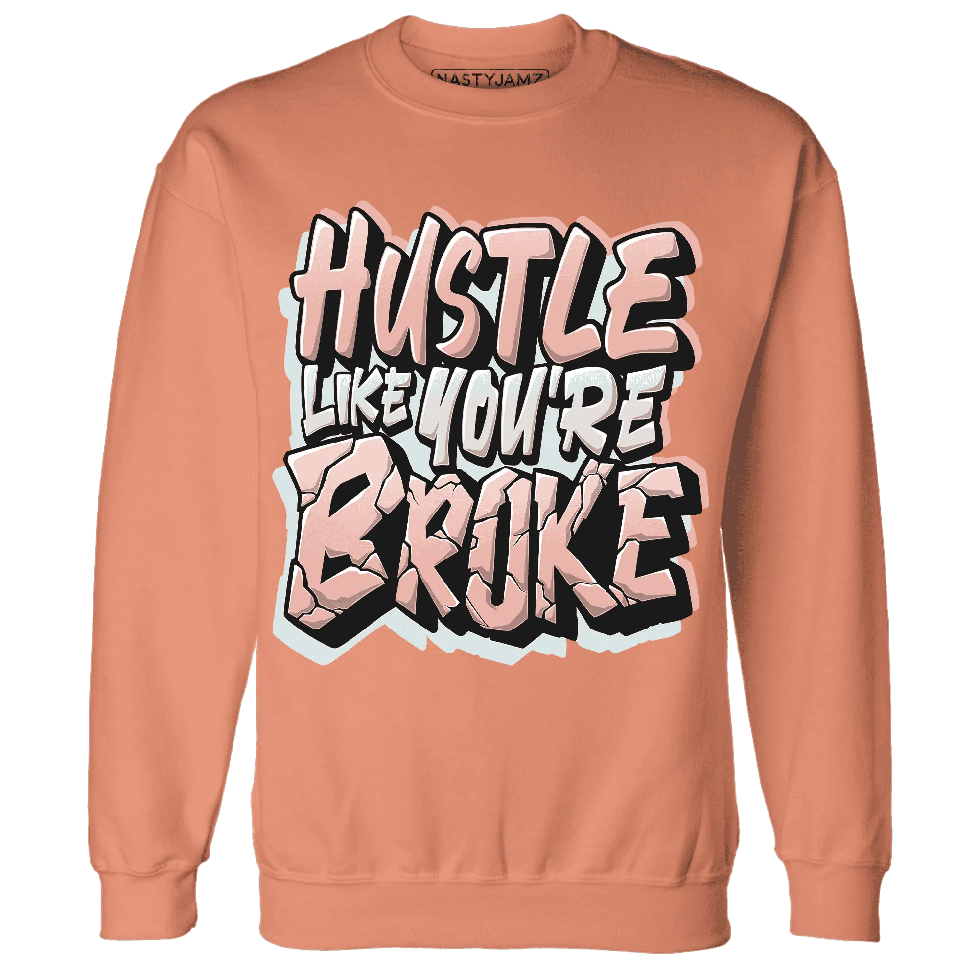 Dunk-Low-Glacier-Blue-Arctic-Orange-NastyJamz-Sweatshirt-Match-Hustle-Like-Broke