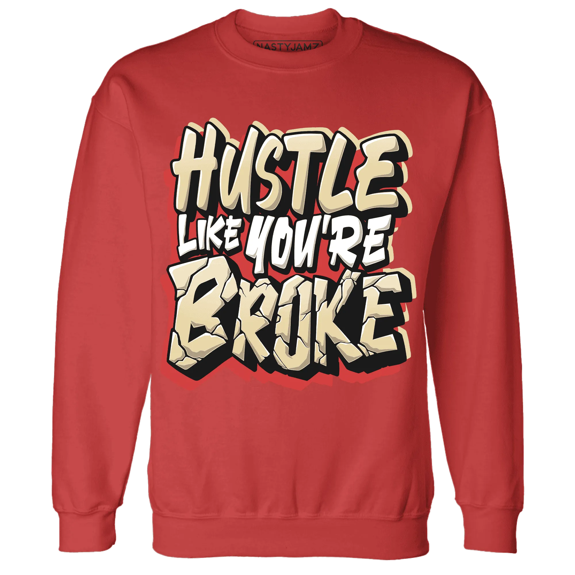 Dunk-Strawberry-Waffle-NastyJamz-Sweatshirt-Match-Hustle-Like-Broke