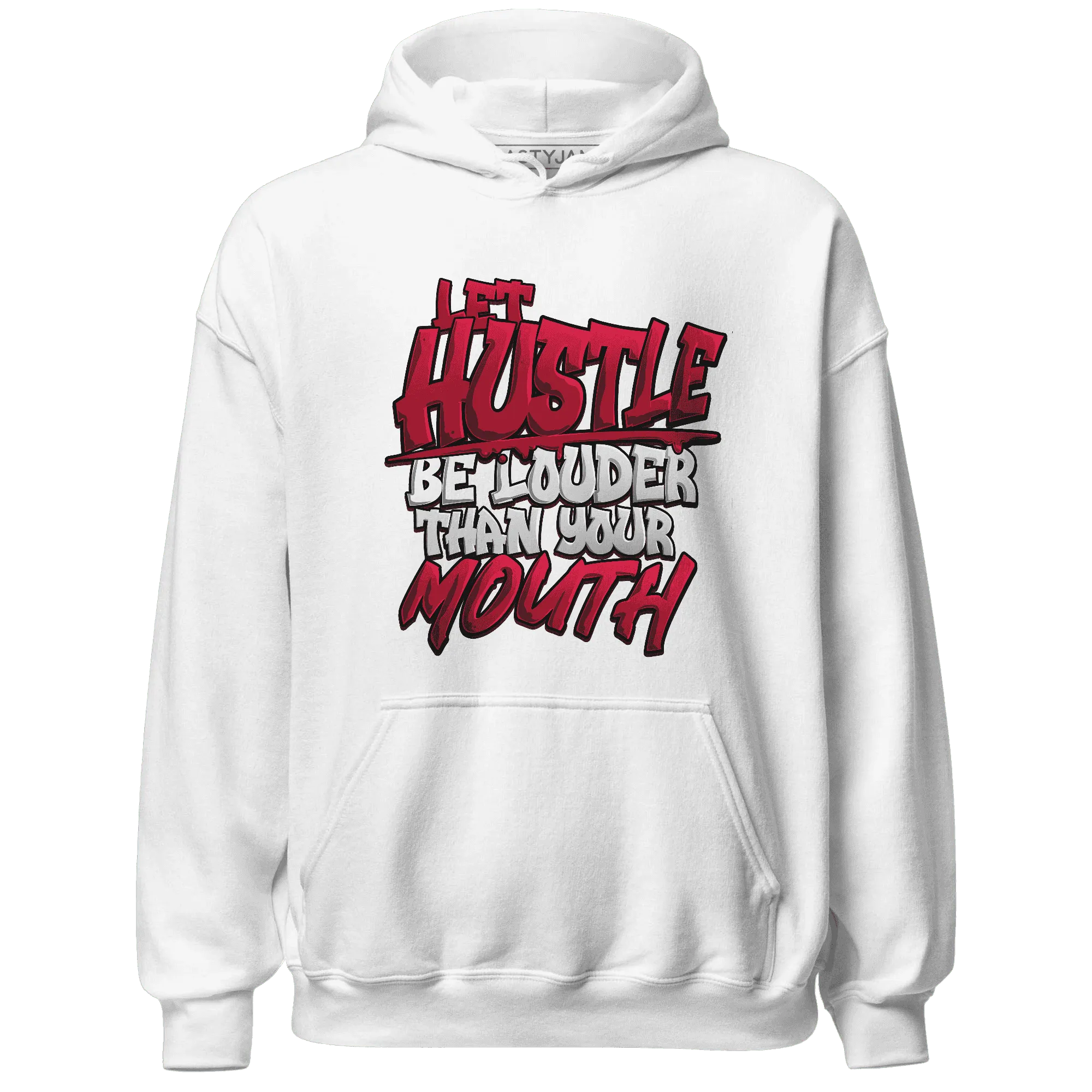 NastyJamz-Retro-Red-Taxi-12s-Hoodie-Match-Hustle-Louder