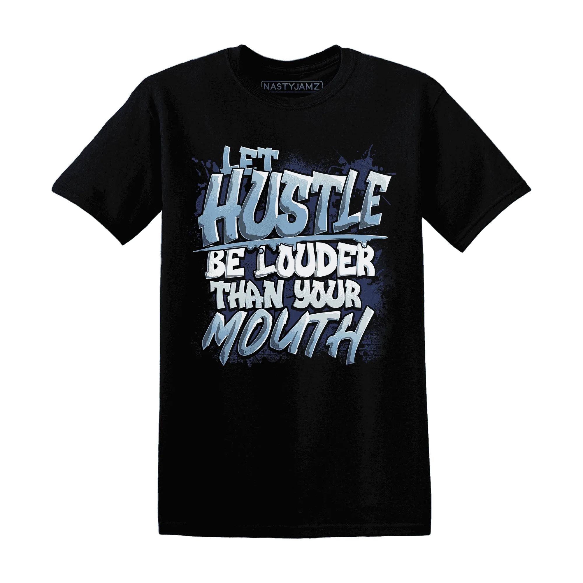 NastyJamz-First-In-Flight-1s-T-Shirt-Match-Hustle-Louder