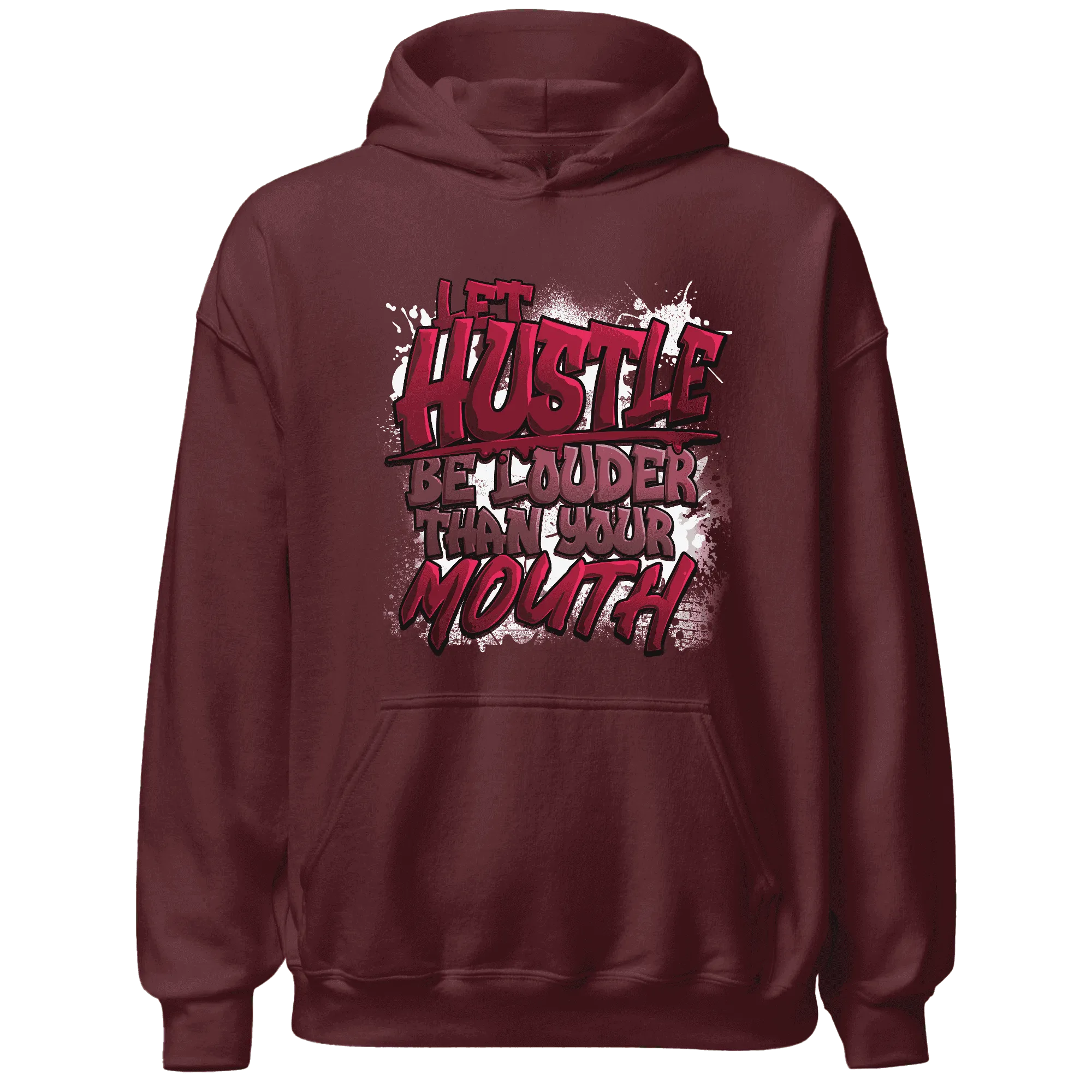 NastyJamz-High-White-Team-Red-1s-Hoodie-Match-Hustle-Louder