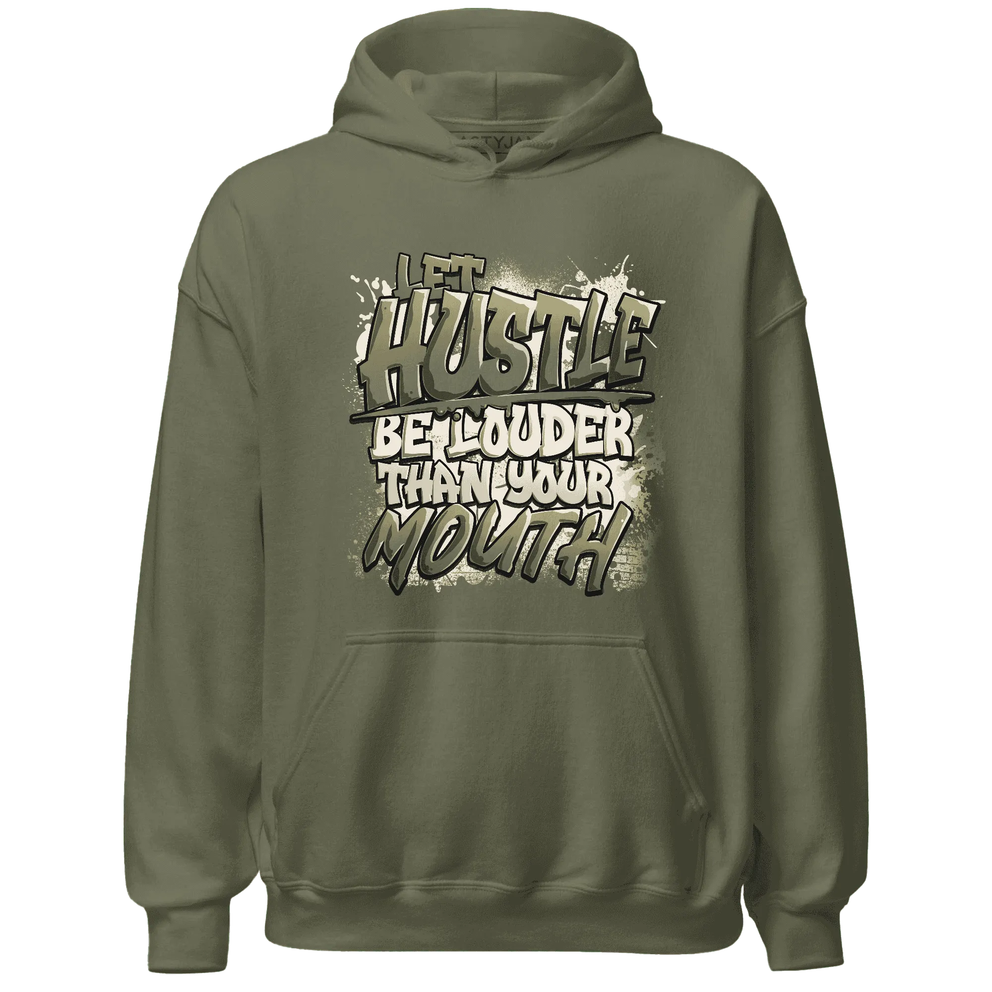 NastyJamz-Medium-Olive-1s-Hoodie-Match-Hustle-Louder