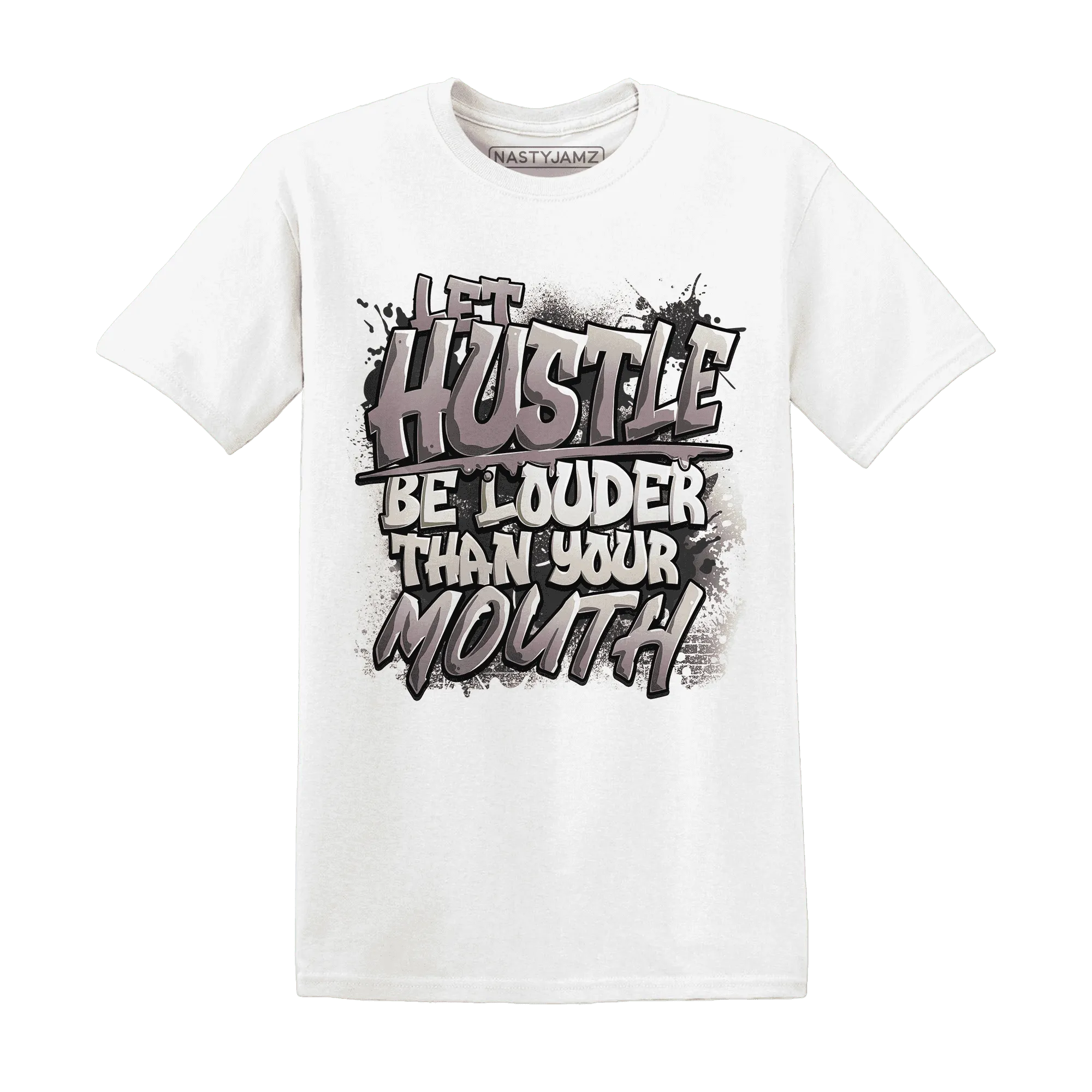 NastyJamz-Black-Violet-Ore-3s-T-Shirt-Match-Hustle-Louder