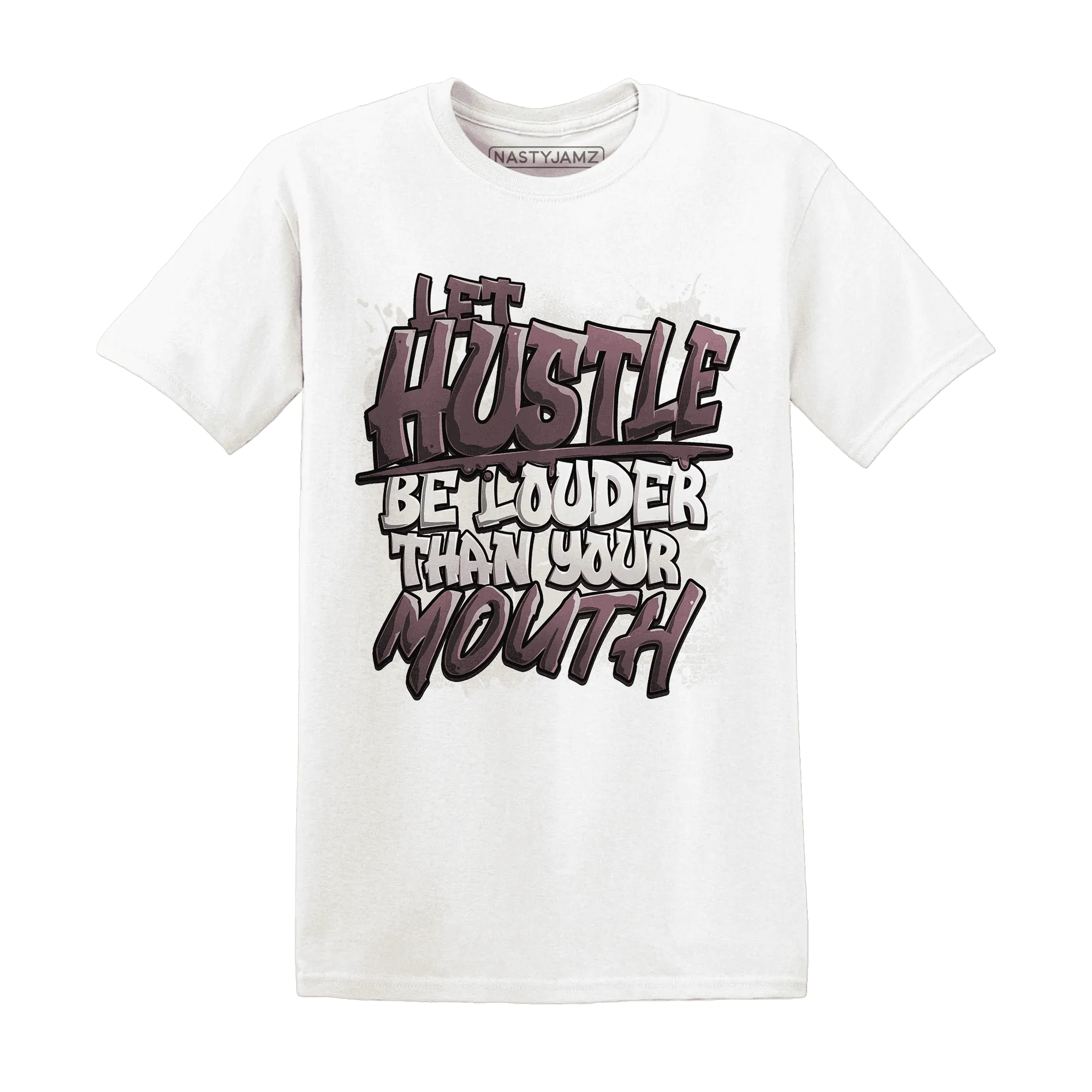 NastyJamz-Burgundy-Crush-3s-T-Shirt-Match-Hustle-Louder