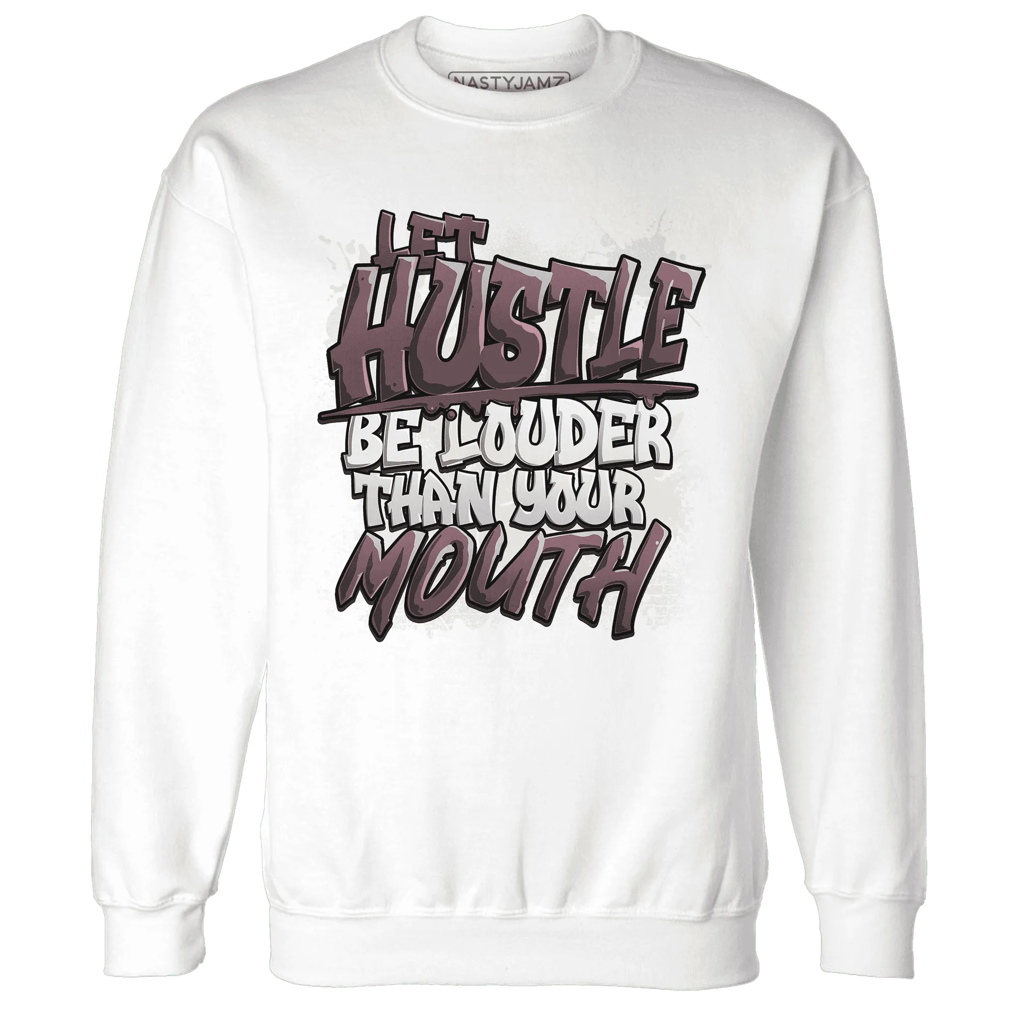 NastyJamz-Burgundy-Crush-3s-Sweatshirt-Match-Hustle-Louder