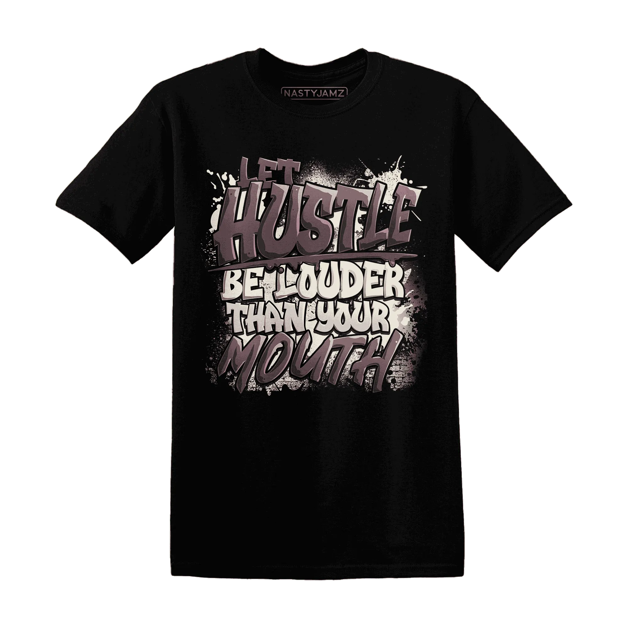 NastyJamz-Burgundy-Crush-3s-T-Shirt-Match-Hustle-Louder