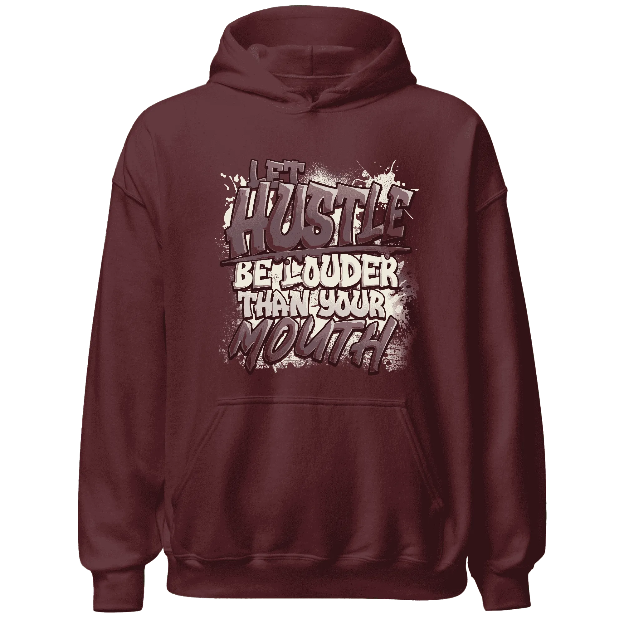 NastyJamz-Burgundy-Crush-3s-Hoodie-Match-Hustle-Louder