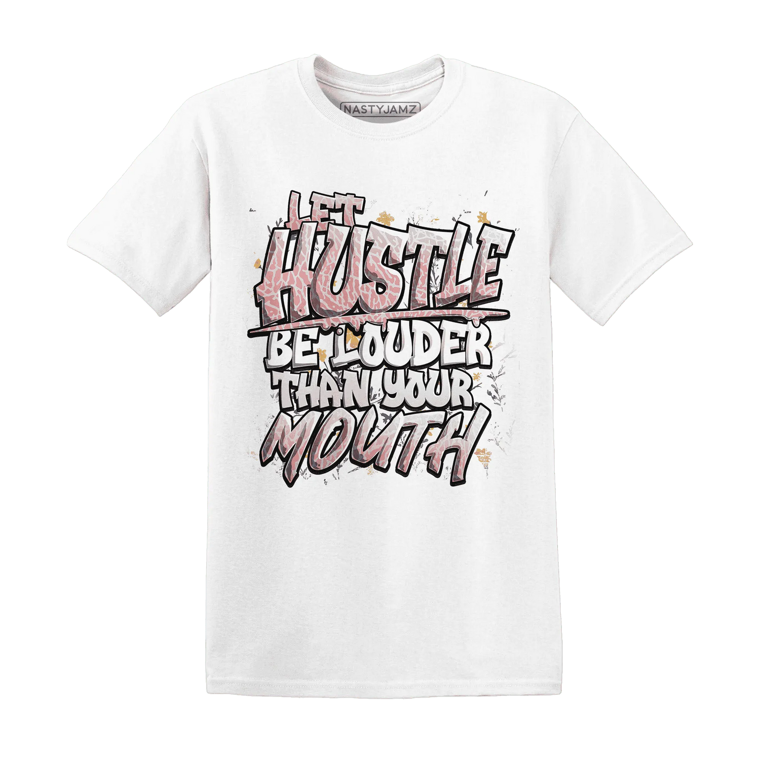 NastyJamz-Red-Stardust-3s-T-Shirt-Match-Hustle-Louder