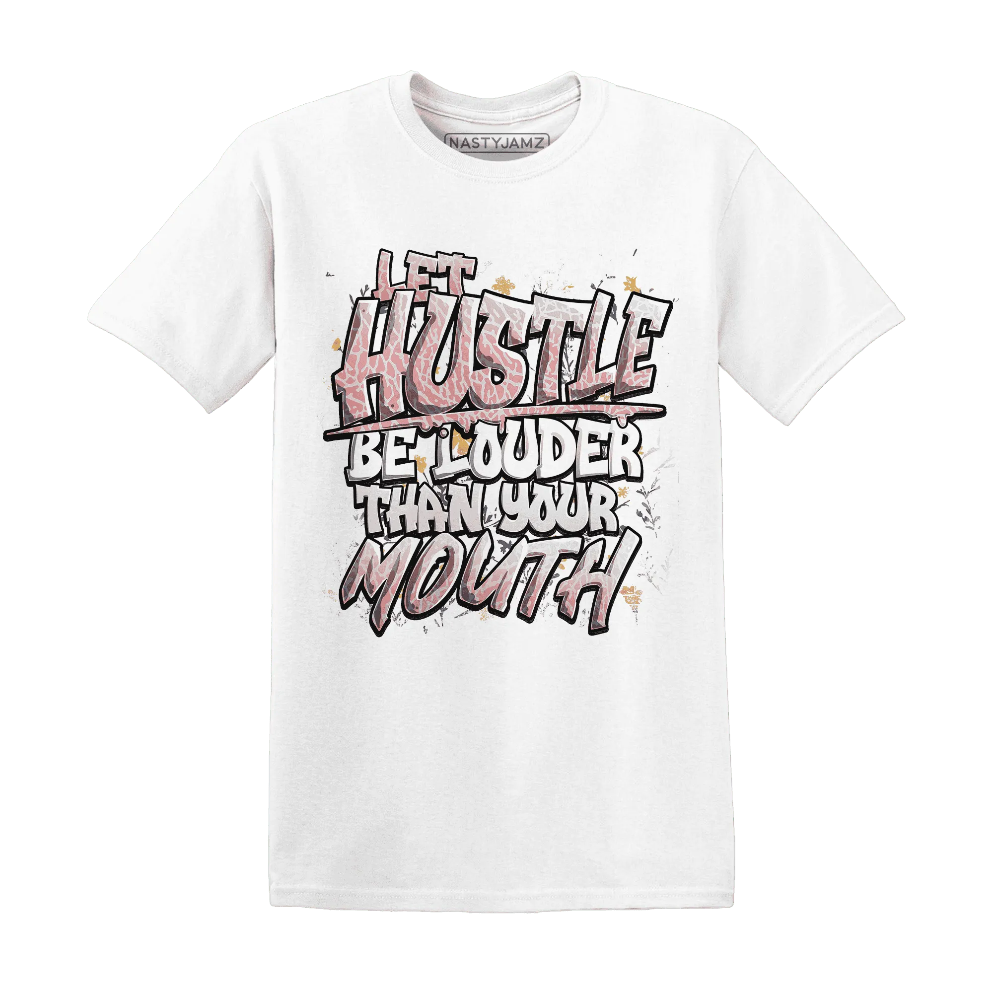NastyJamz-Red-Stardust-3s-T-Shirt-Match-Hustle-Louder