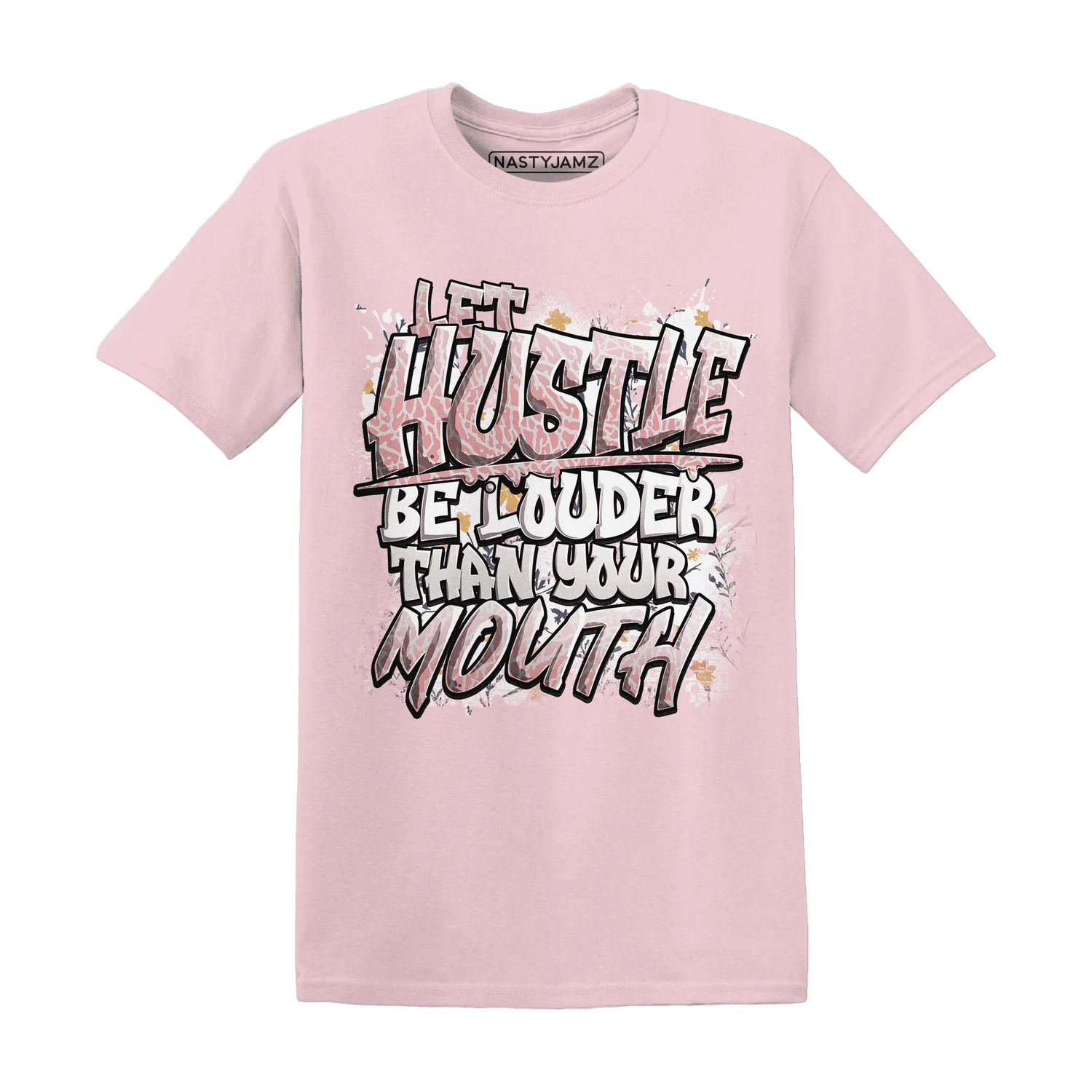 NastyJamz-Red-Stardust-3s-T-Shirt-Match-Hustle-Louder