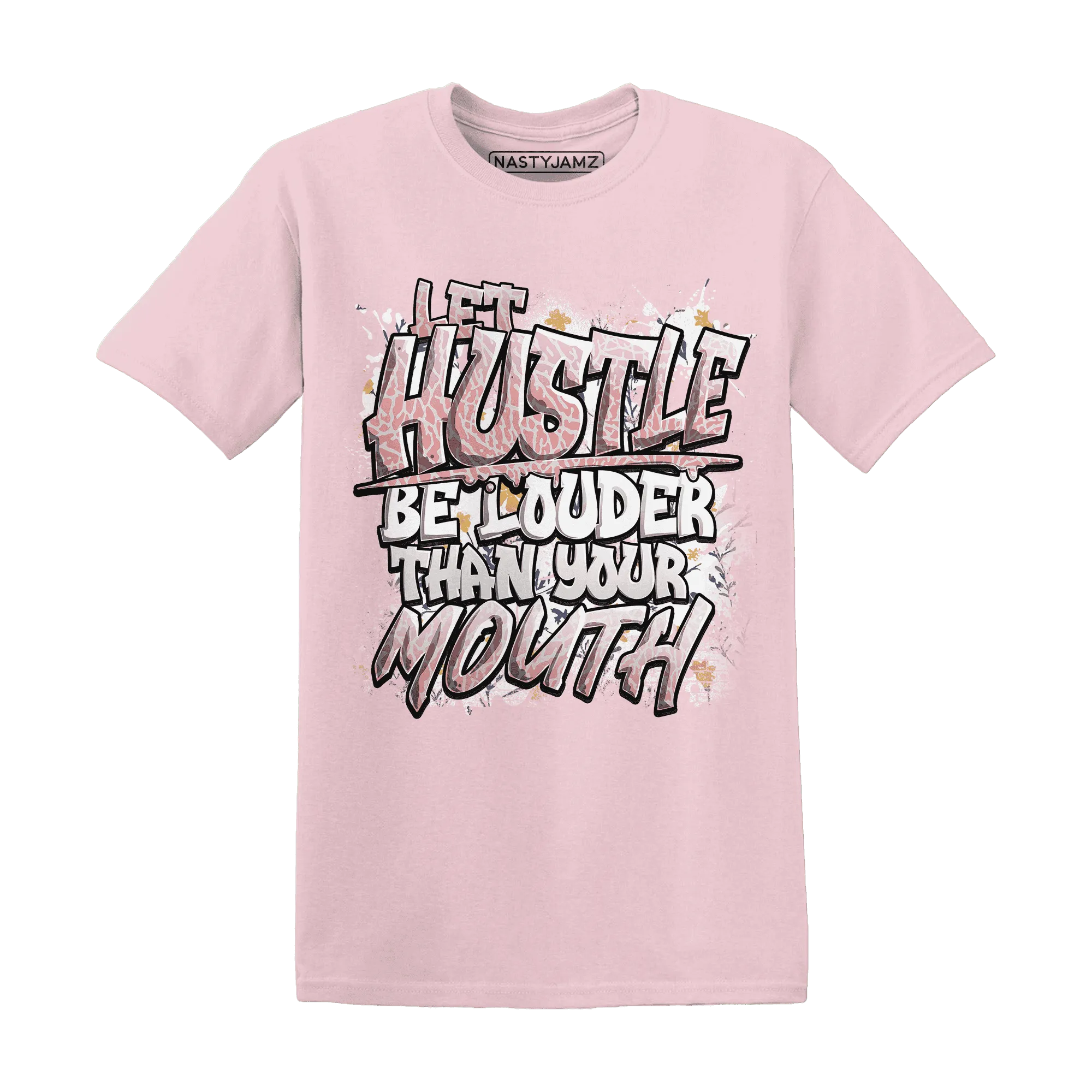 NastyJamz-Red-Stardust-3s-T-Shirt-Match-Hustle-Louder