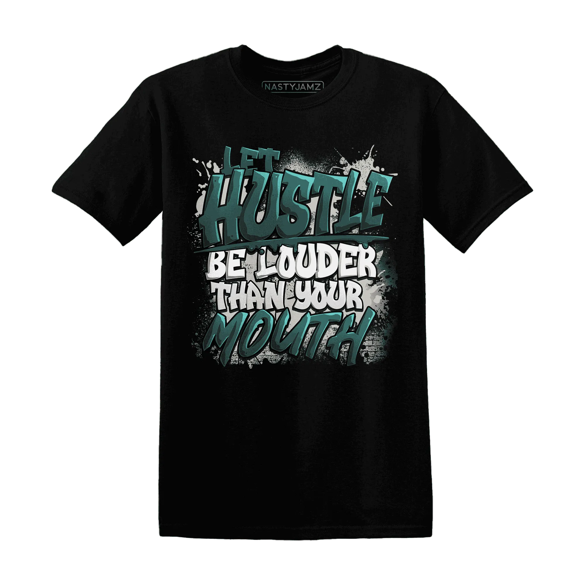 NastyJamz-Oxidized-Green-4s-T-Shirt-Match-Hustle-Louder