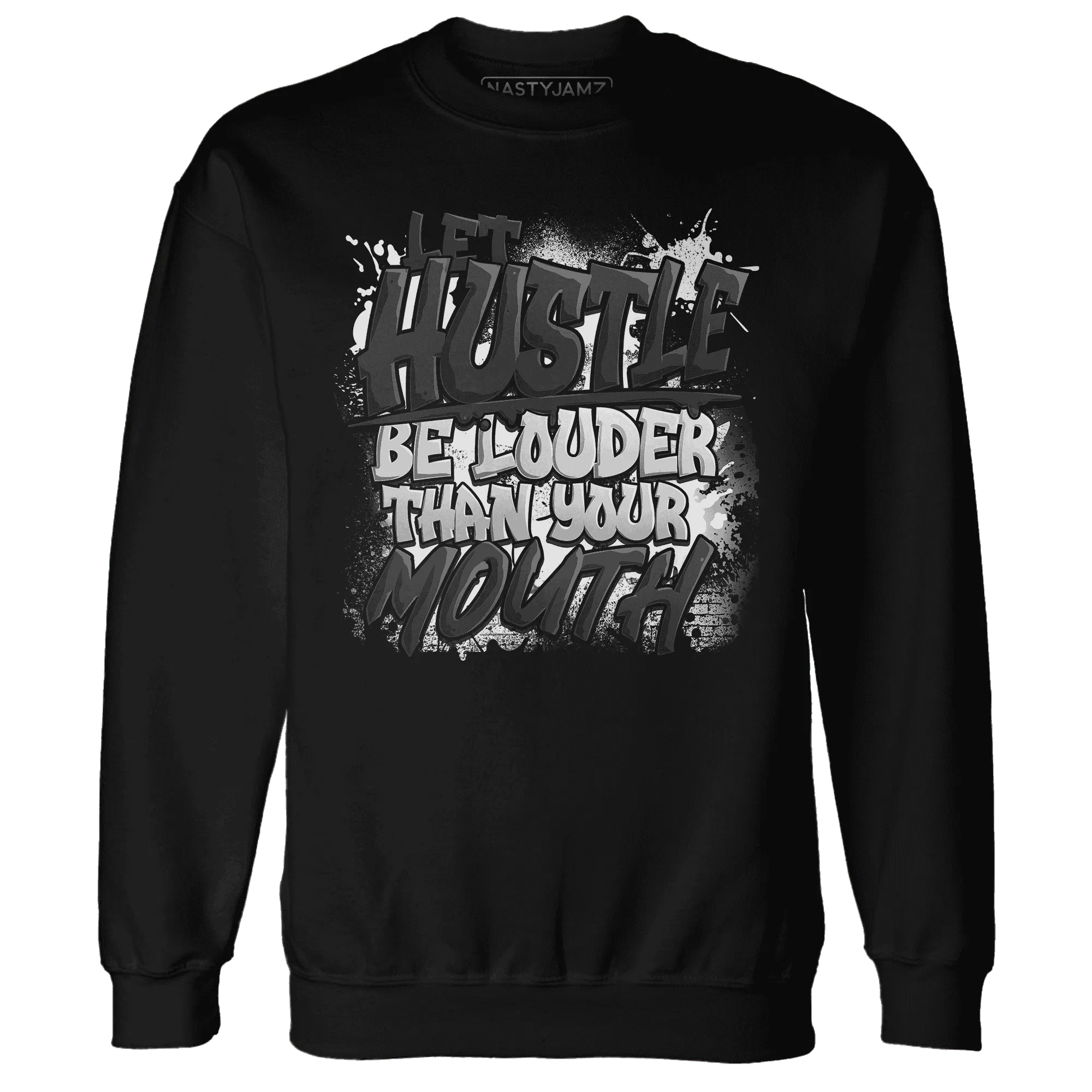 NastyJamz-White-Thunder-4s-Sweatshirt-Match-Hustle-Louder