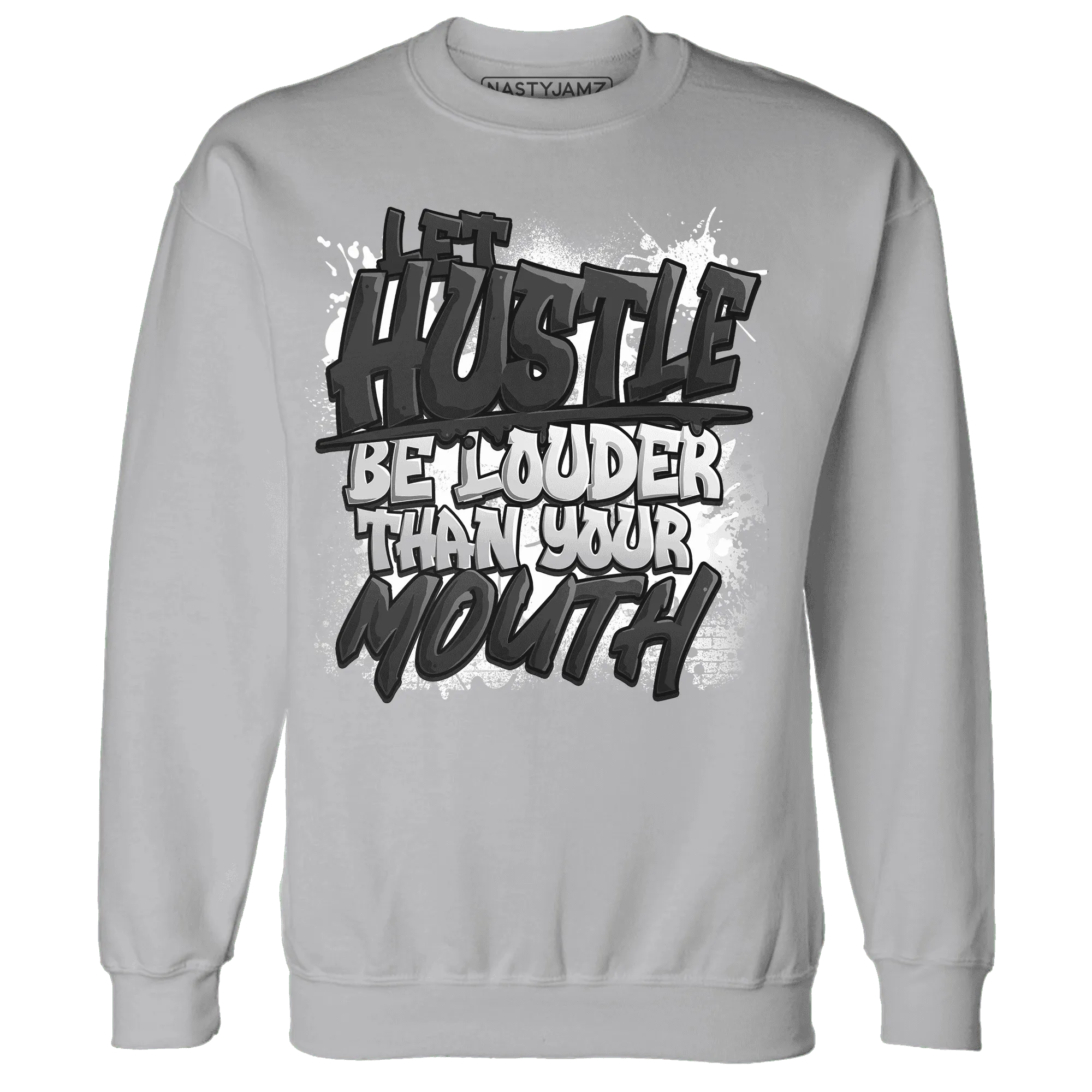 NastyJamz-White-Thunder-4s-Sweatshirt-Match-Hustle-Louder