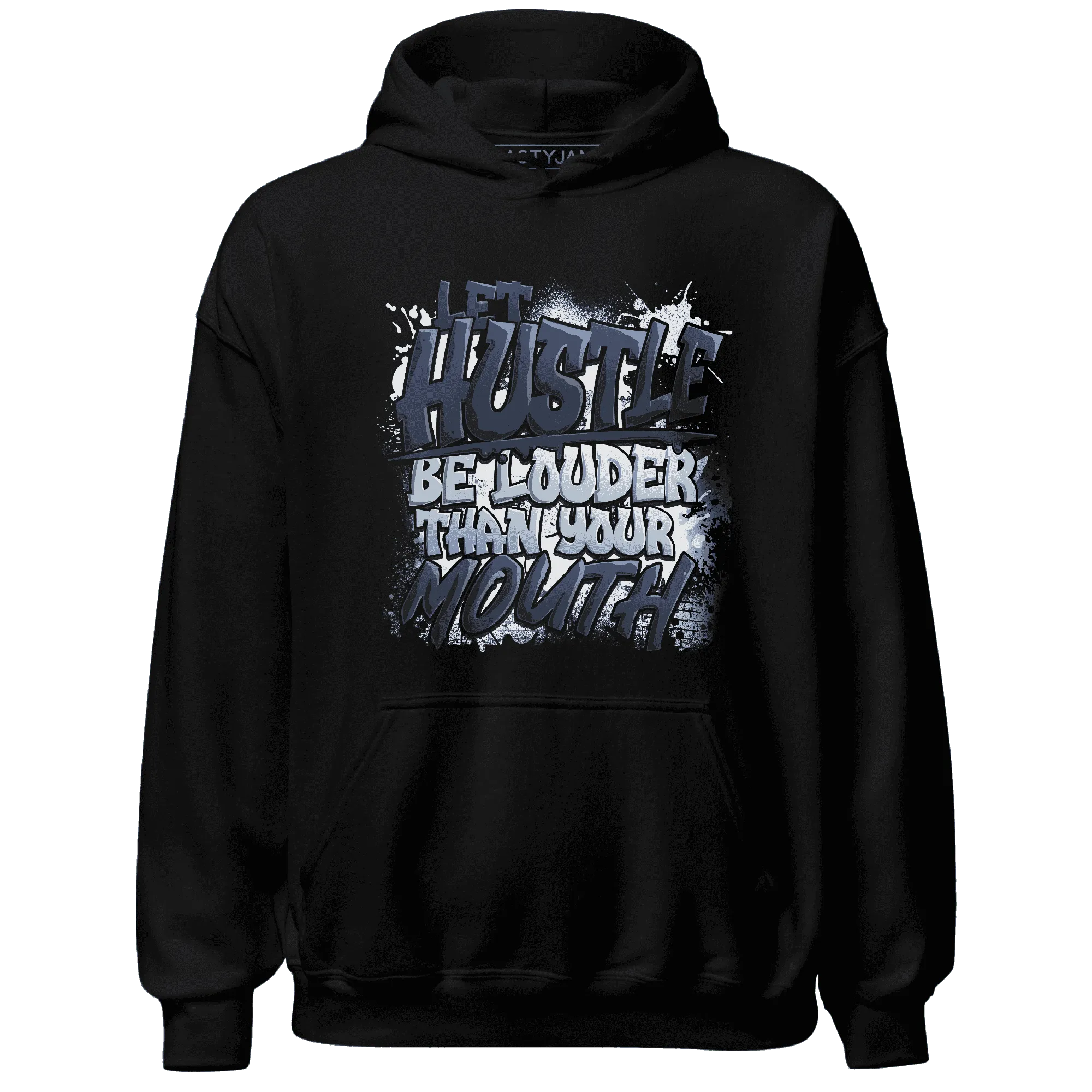 NastyJamz-White-Navy-6s-Hoodie-Match-Hustle-Louder