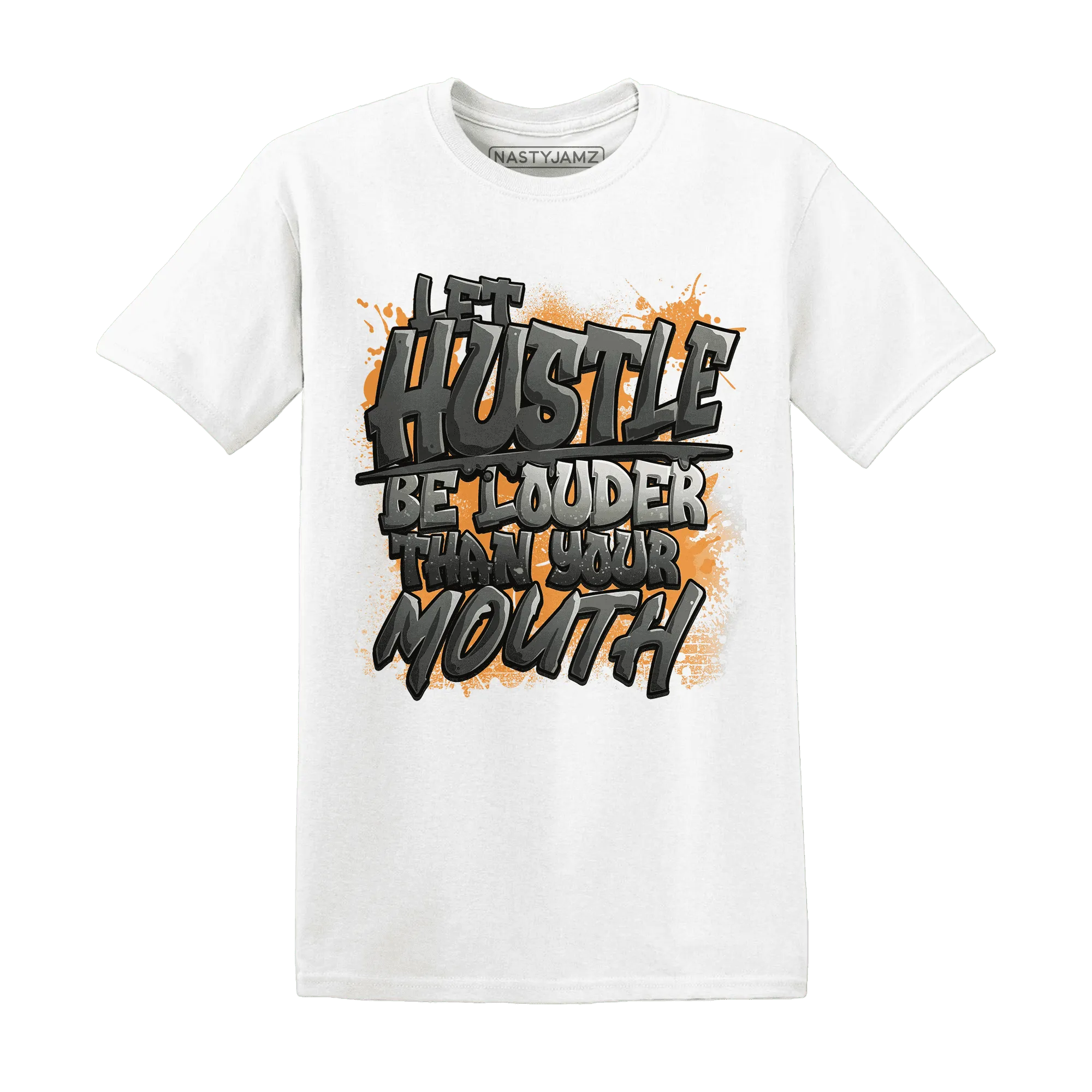 NastyJamz-Fear-Pack-3s-T-Shirt-Match-Hustle-Louder