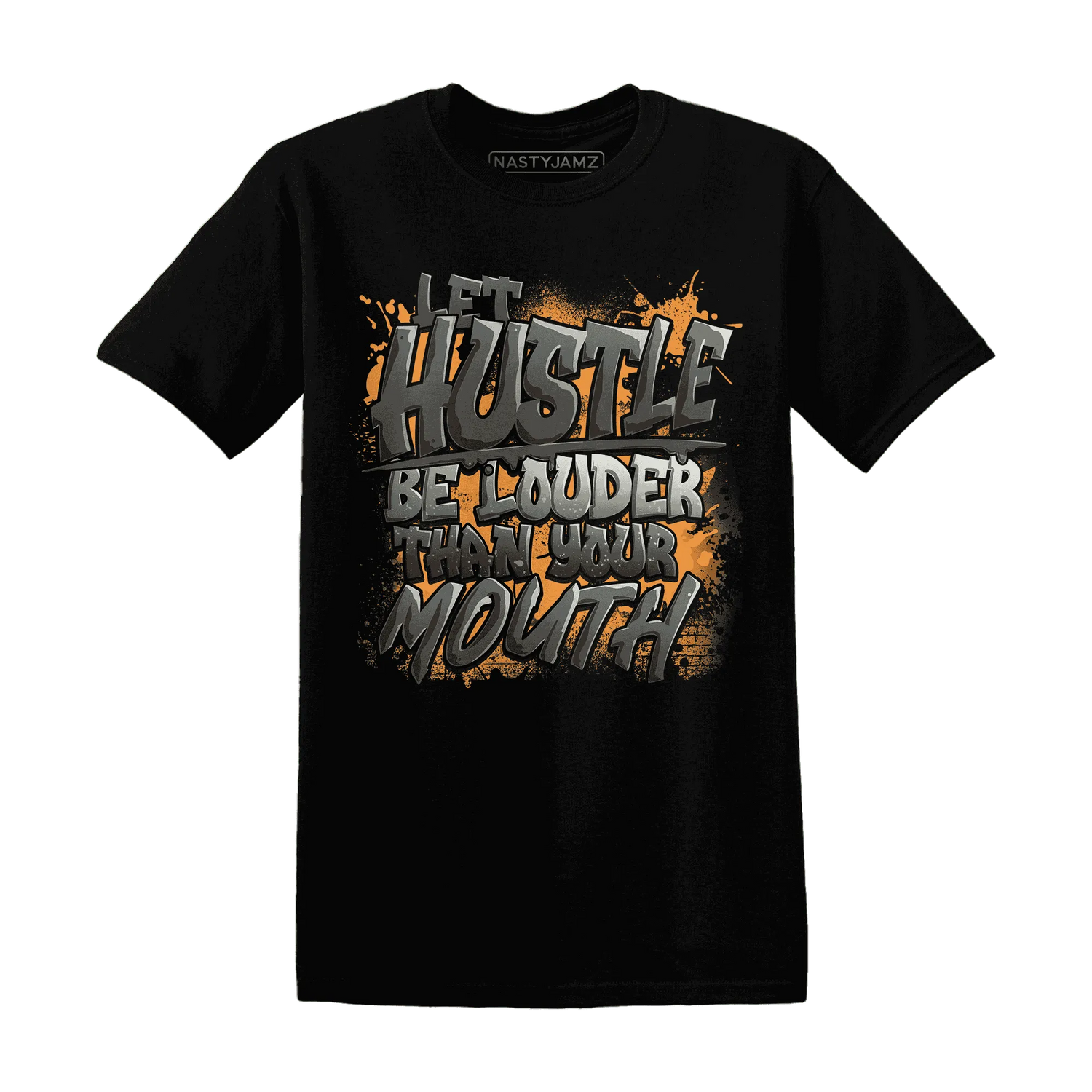 NastyJamz-Fear-Pack-3s-T-Shirt-Match-Hustle-Louder