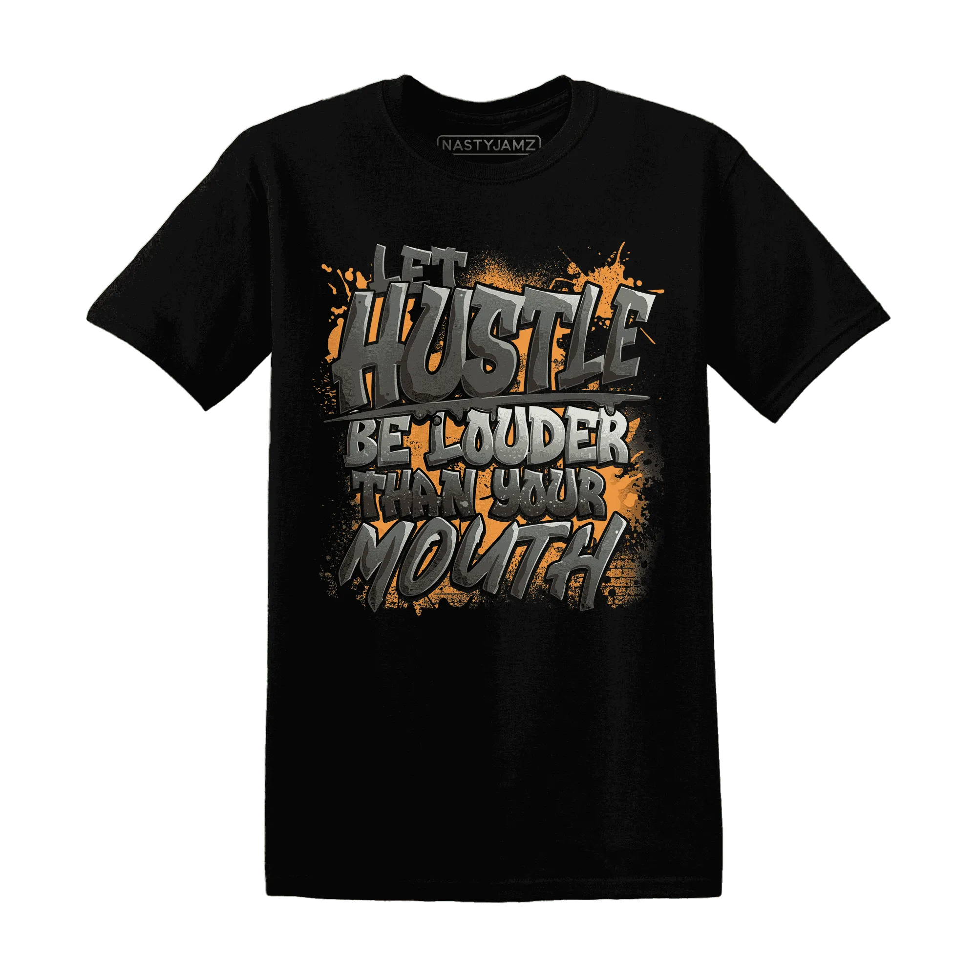 NastyJamz-Fear-Pack-3s-T-Shirt-Match-Hustle-Louder