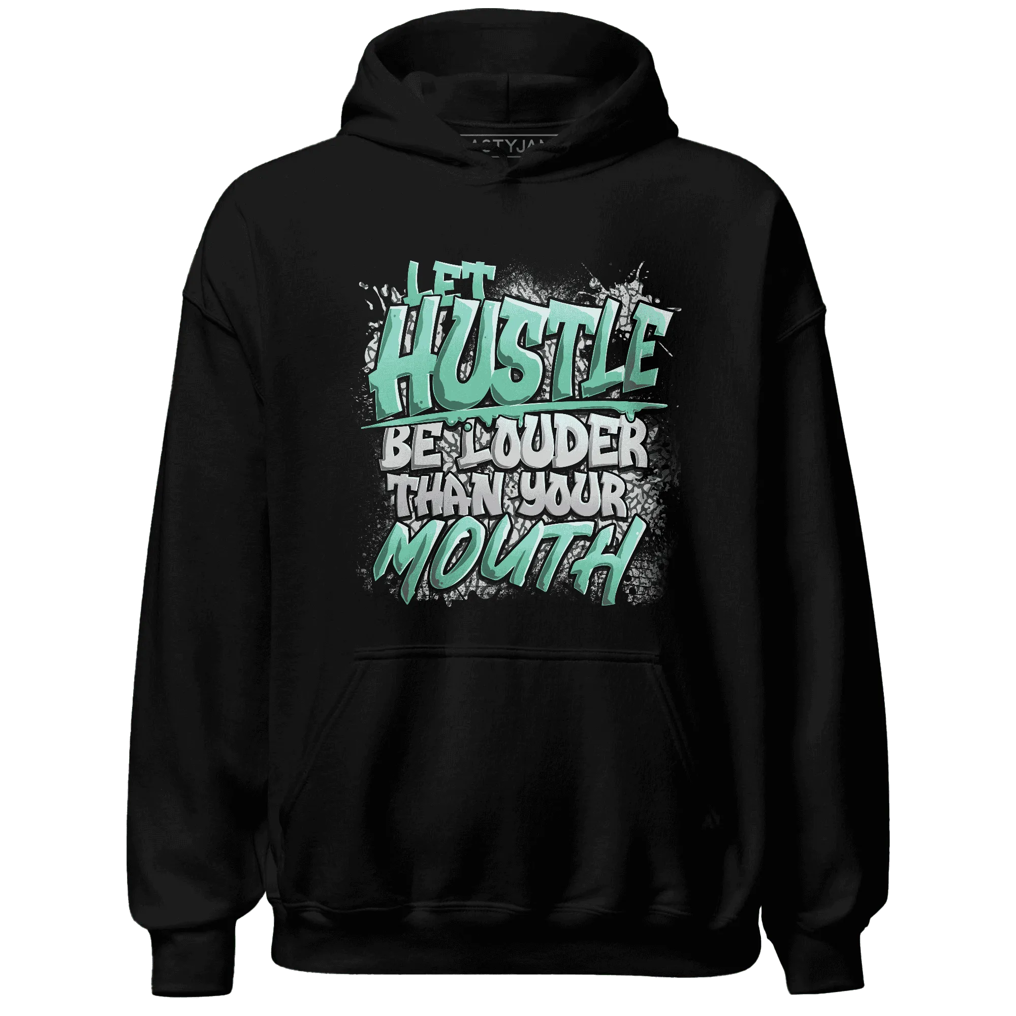 NastyJamz-Green-Glow-3s-Hoodie-Match-Hustle-Louder