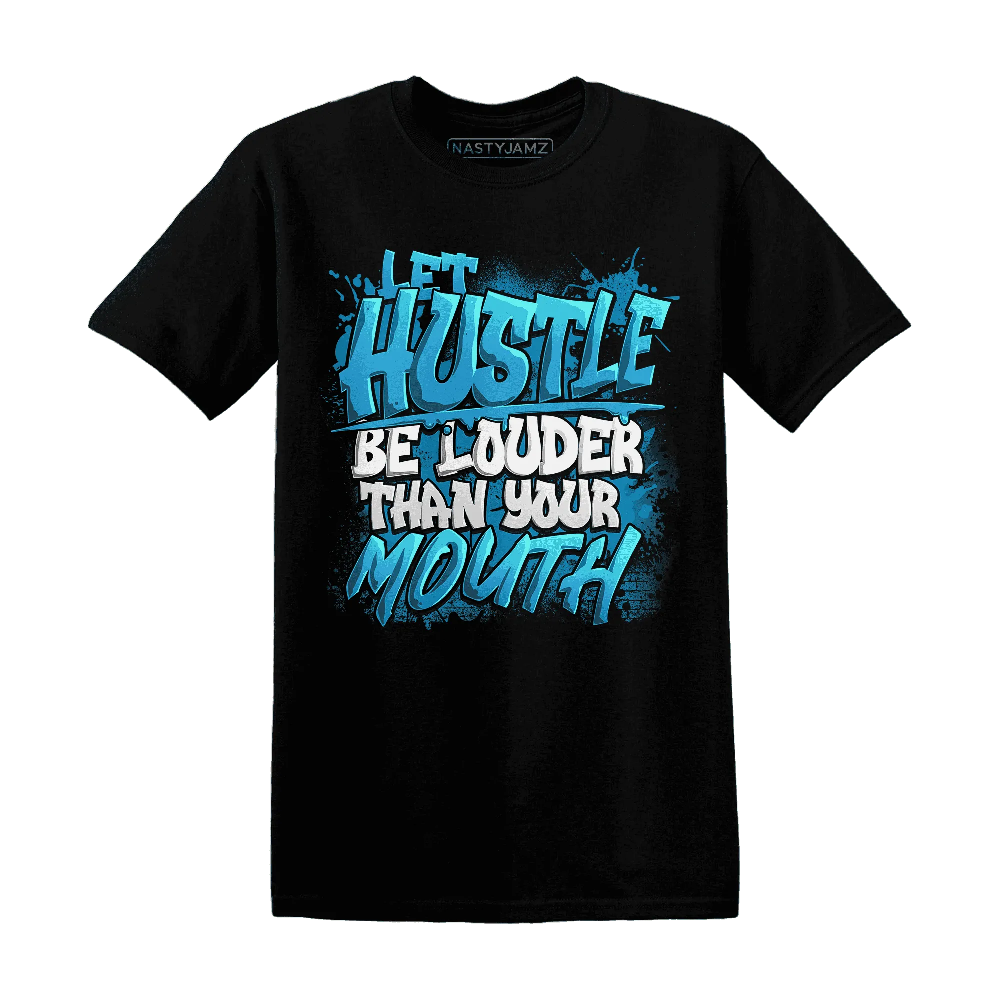 NastyJamz-Powder-Blue-9s-T-Shirt-Match-Hustle-Louder