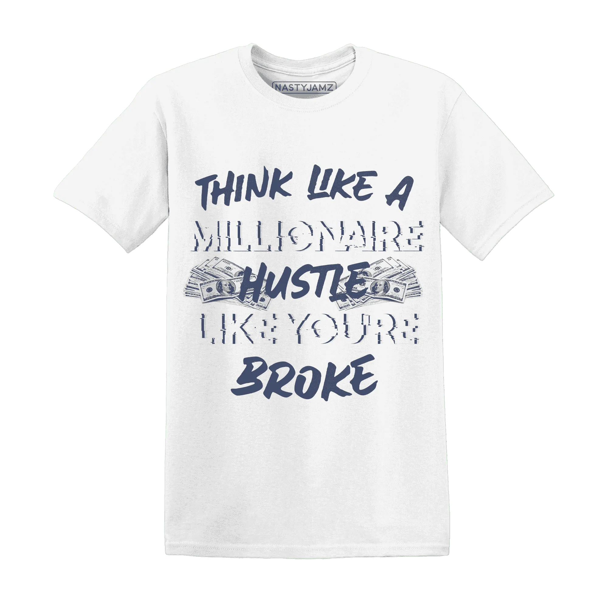 Low-Diffused-Blue-11s-T-Shirt-Match-Hustle-Millionaire