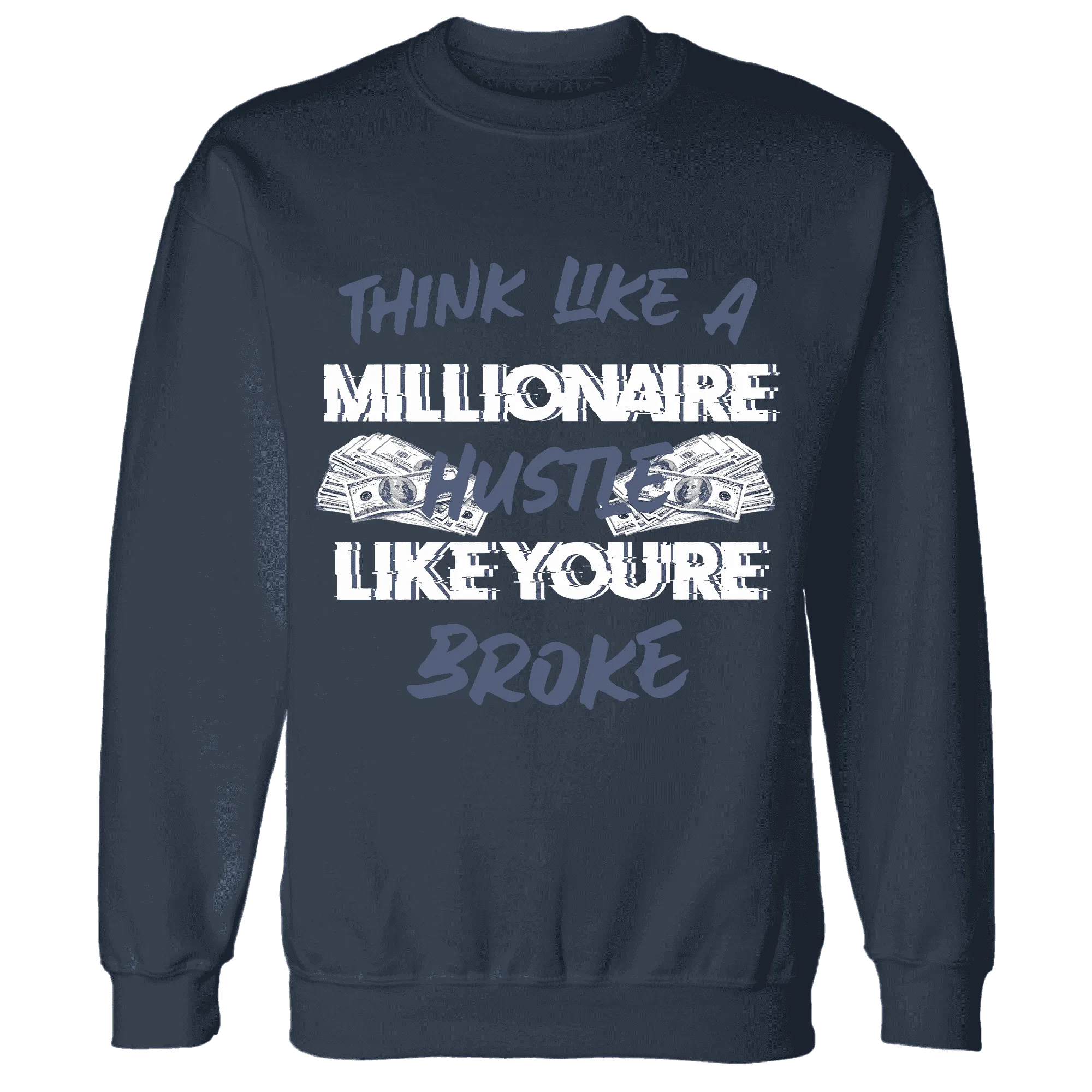 Low-Diffused-Blue-11s-Sweatshirt-Match-Hustle-Millionaire