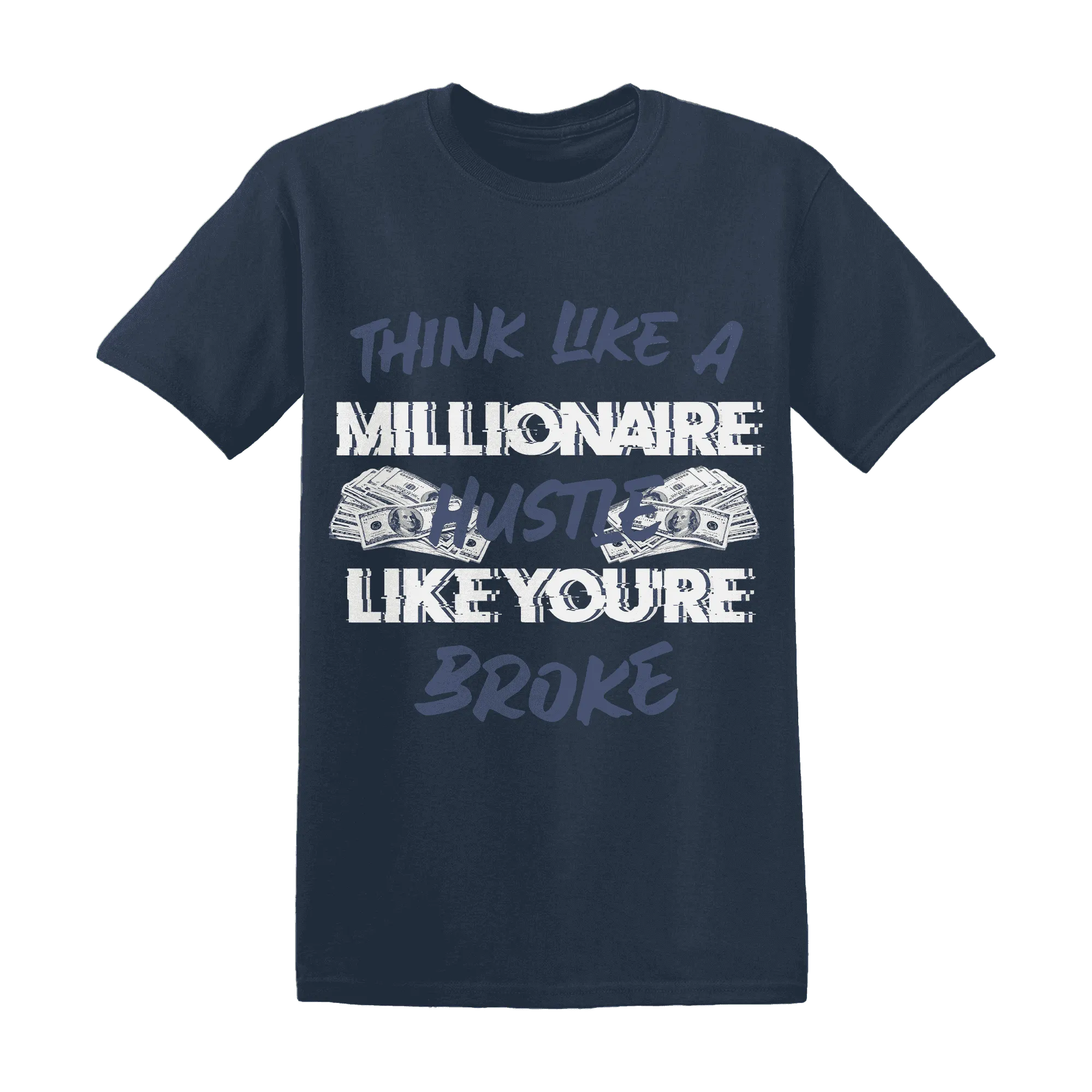 Low-Diffused-Blue-11s-T-Shirt-Match-Hustle-Millionaire
