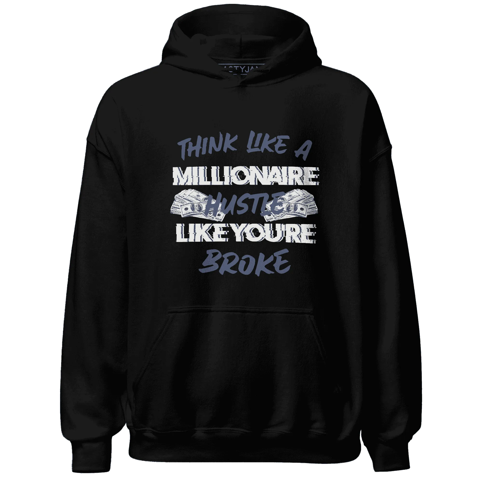 Low-Diffused-Blue-11s-Hoodie-Match-Hustle-Millionaire