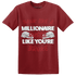 Retro Red Taxi 12s T Shirt Match Hustle Millionaire - NastyJamz