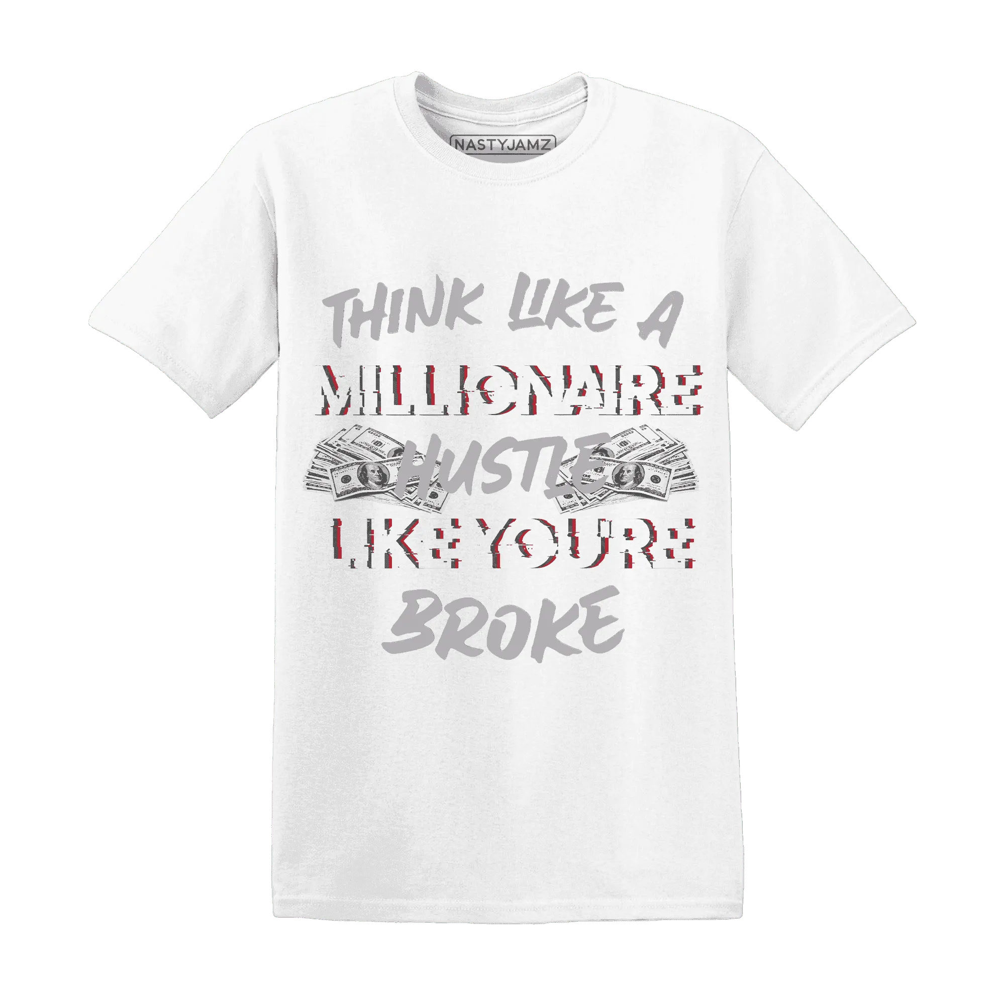 Cement-Grey-3s-T-Shirt-Match-Hustle-Millionaire
